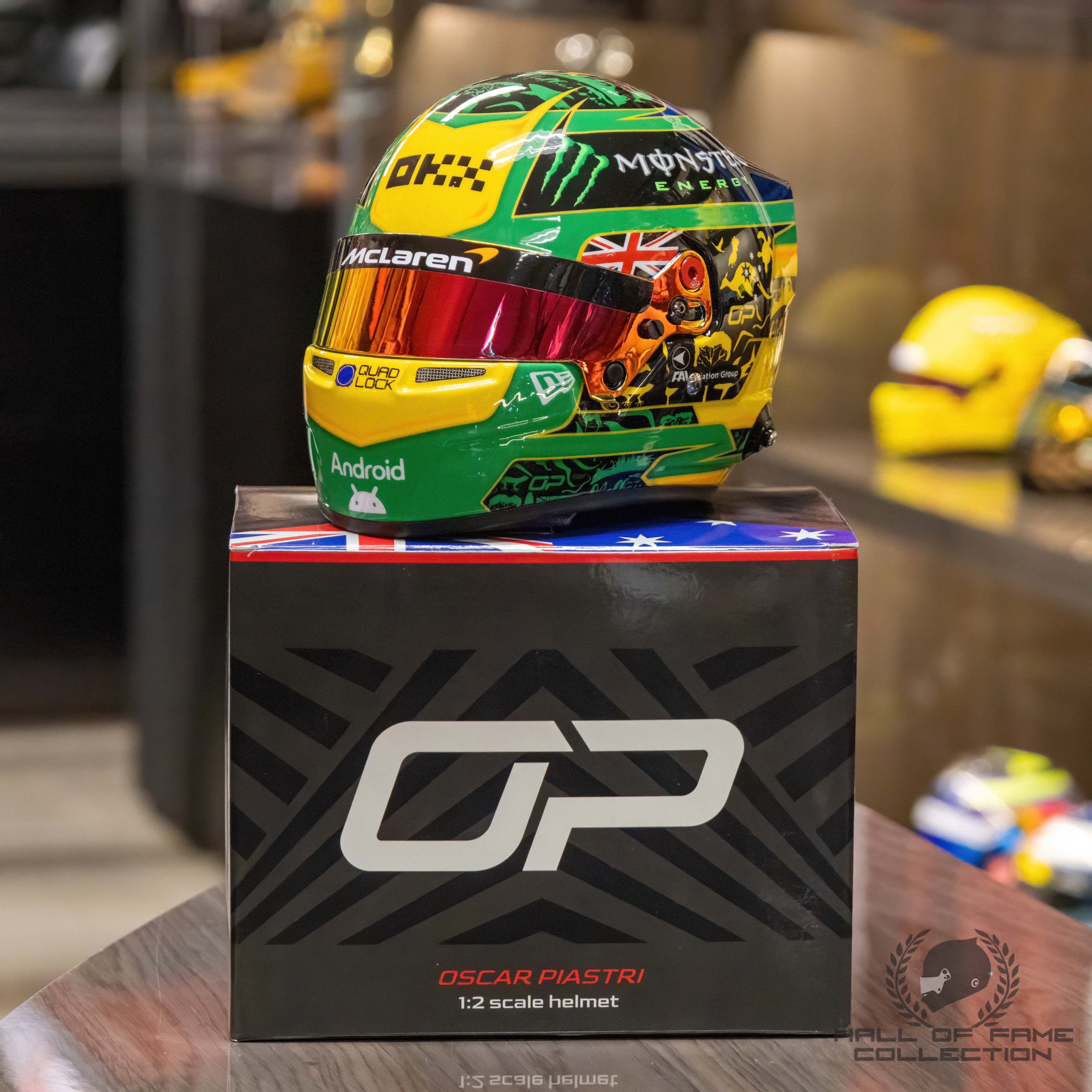 2025 Oscar Piastri Australian GP McLaren 1:2 Scale F1 Helmet