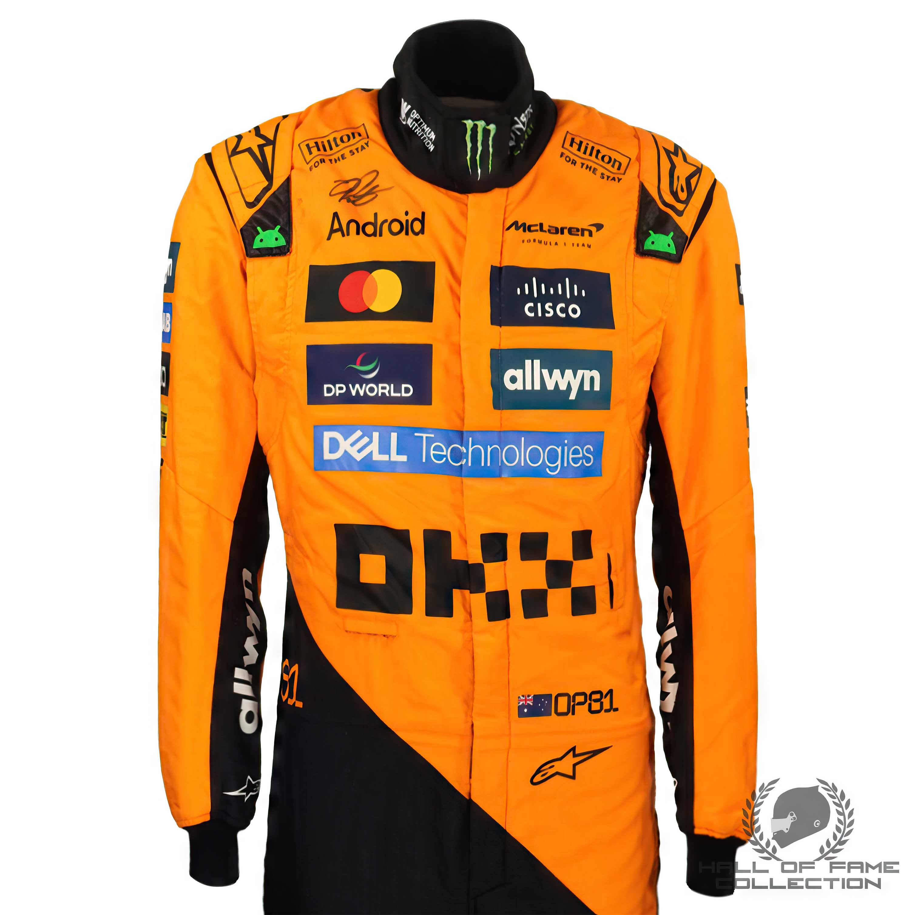 2025 Oscar Piastri Signed Original Used McLaren F1 Suit