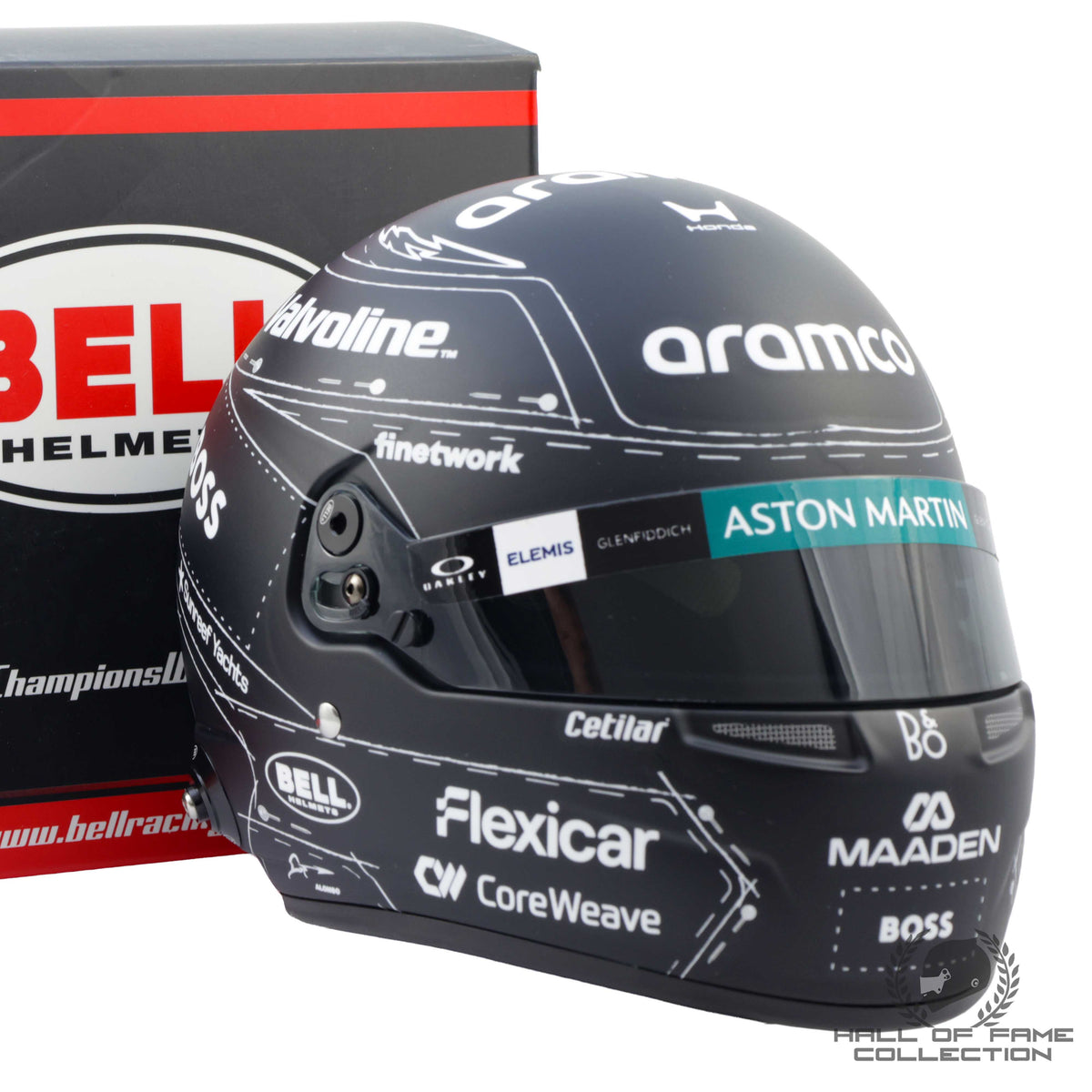 2026 Fernando Alonso Madrid 1:2 Scale Helmet