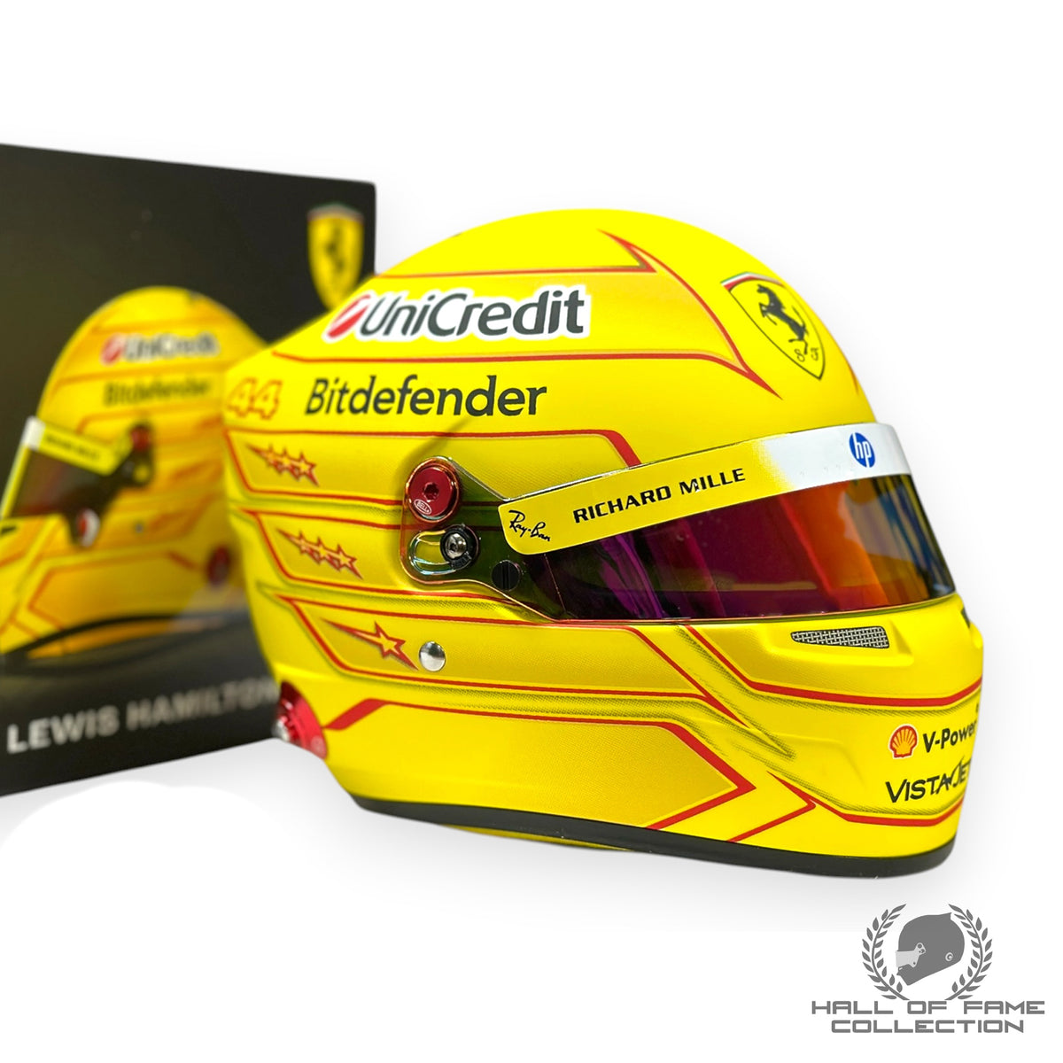 2026 Lewis Hamilton Ferrari 1:2 Scale F1 Helmet