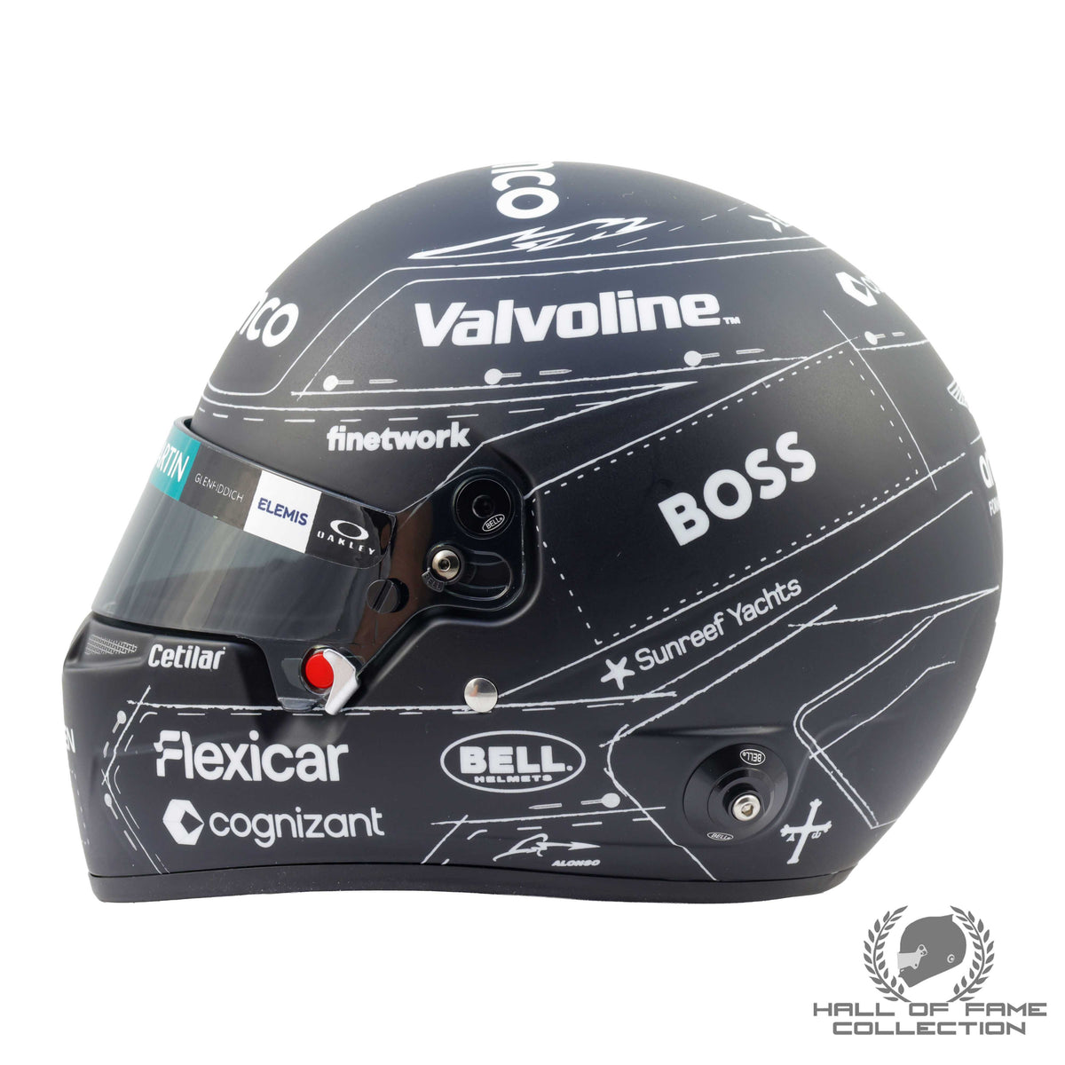 2026 Fernando Alonso Madrid 1:2 Scale Helmet