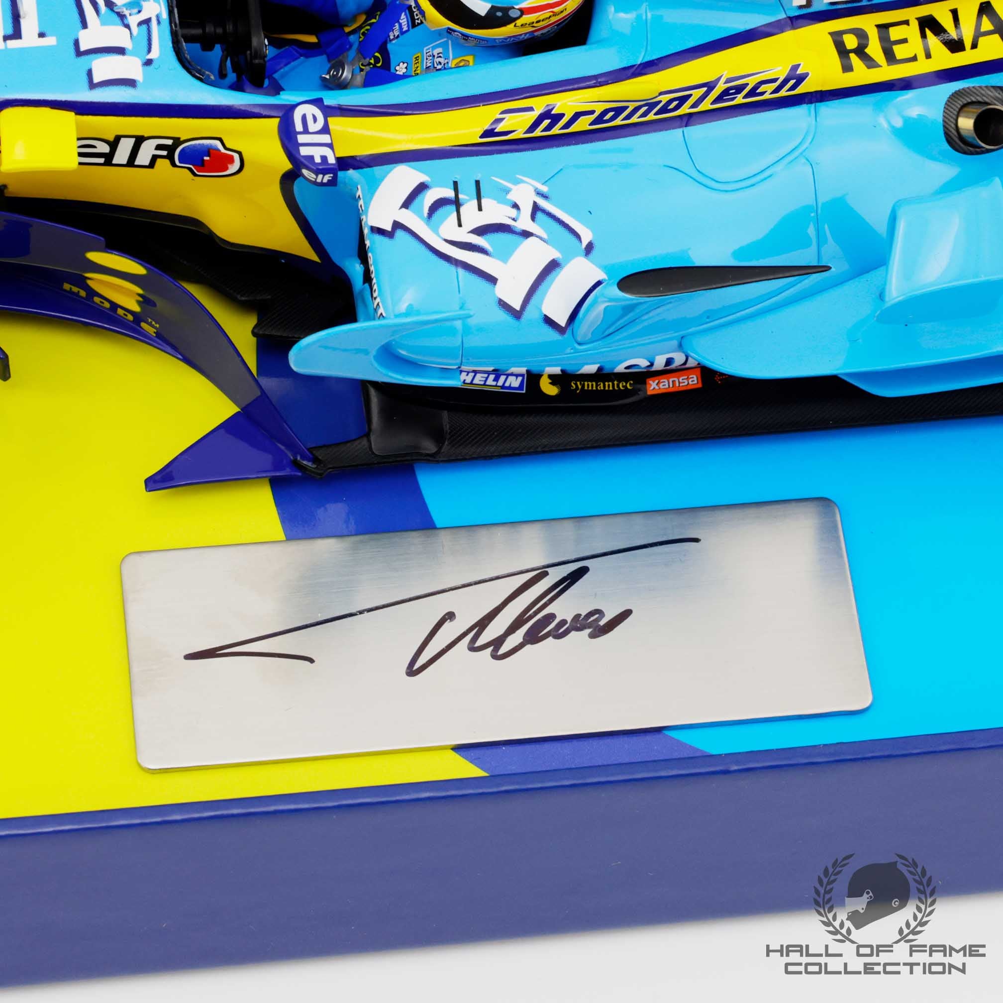 2006 Fernando Alonso Signed Championship Season Renault F1 1:18 Model Car