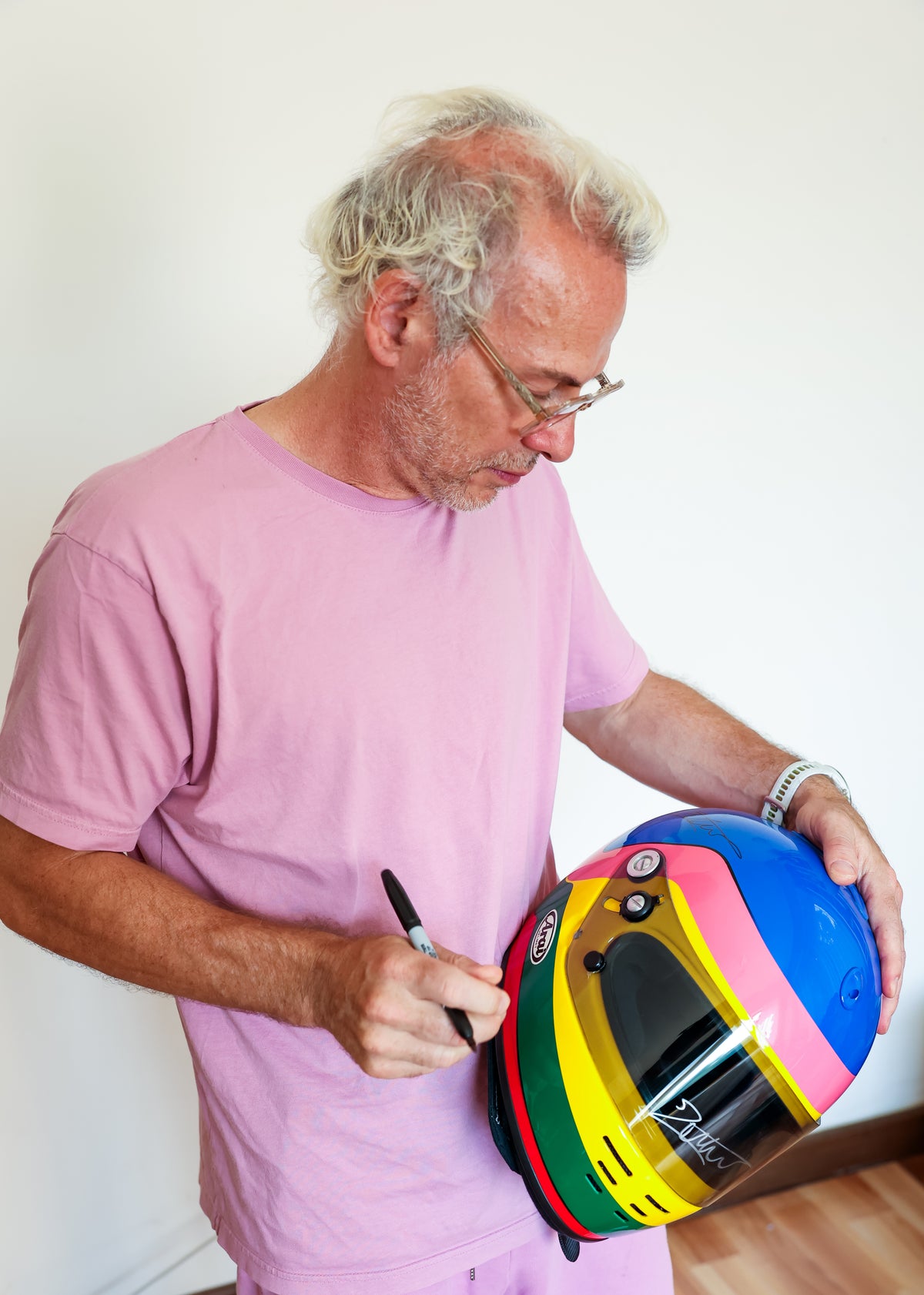 1994 Jacques Villeneuve Arai Spare Forsythe/Green Racing IndyCar Helmet