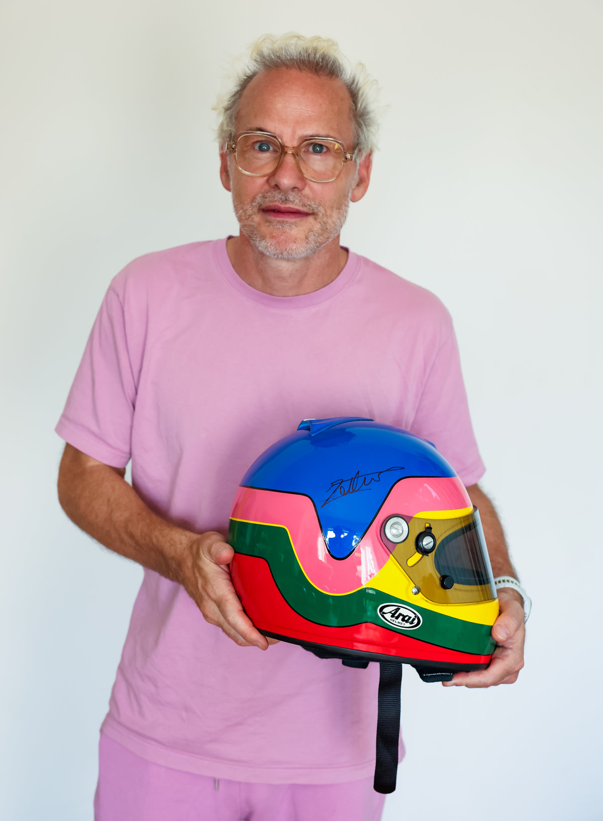 1994 Jacques Villeneuve Arai Spare Forsythe/Green Racing IndyCar Helmet