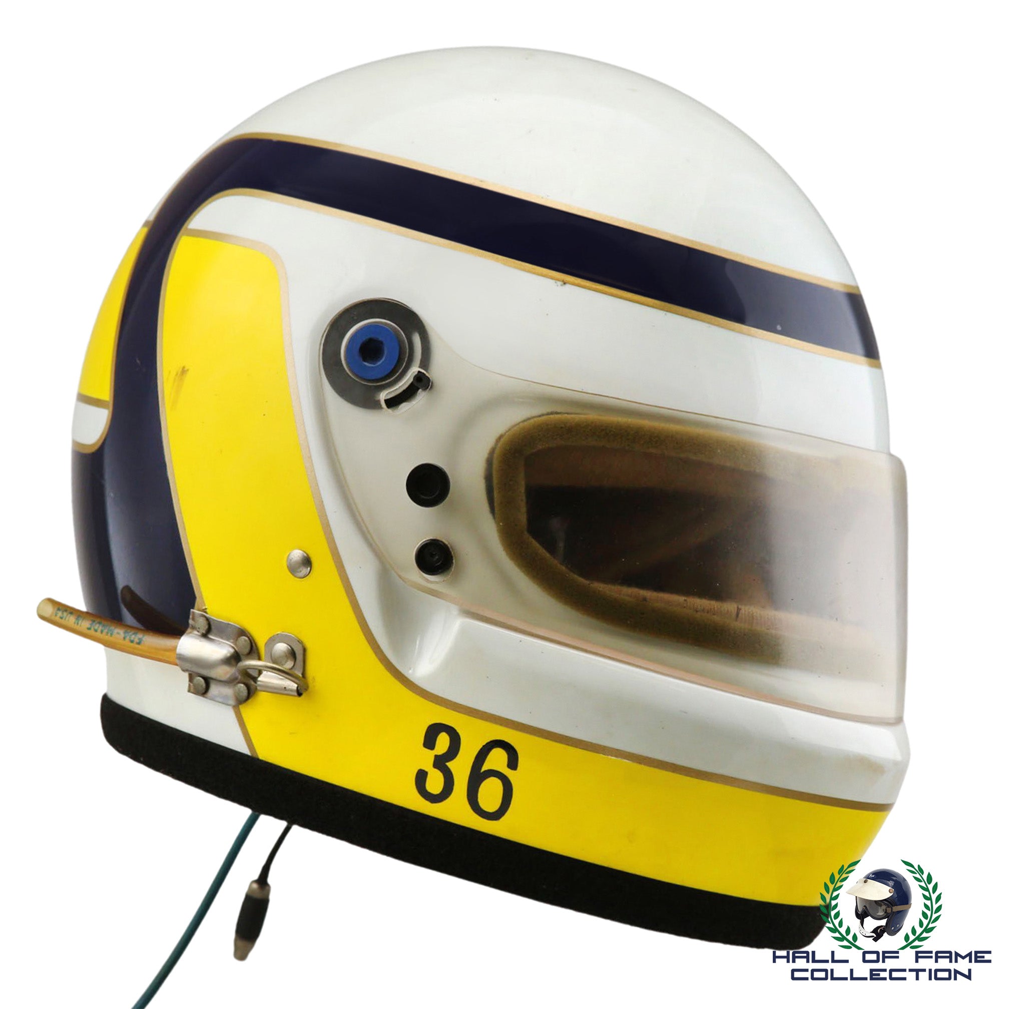 1989/90 Bernhard Jourdain Race Used Bell XFM-1 IndyCar Helmet