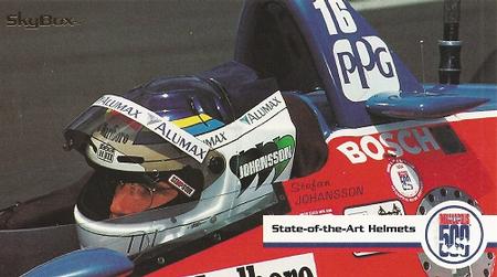 1994 Stefan Johansson Race Used Bettenhausen Motorsports IndyCar Visor