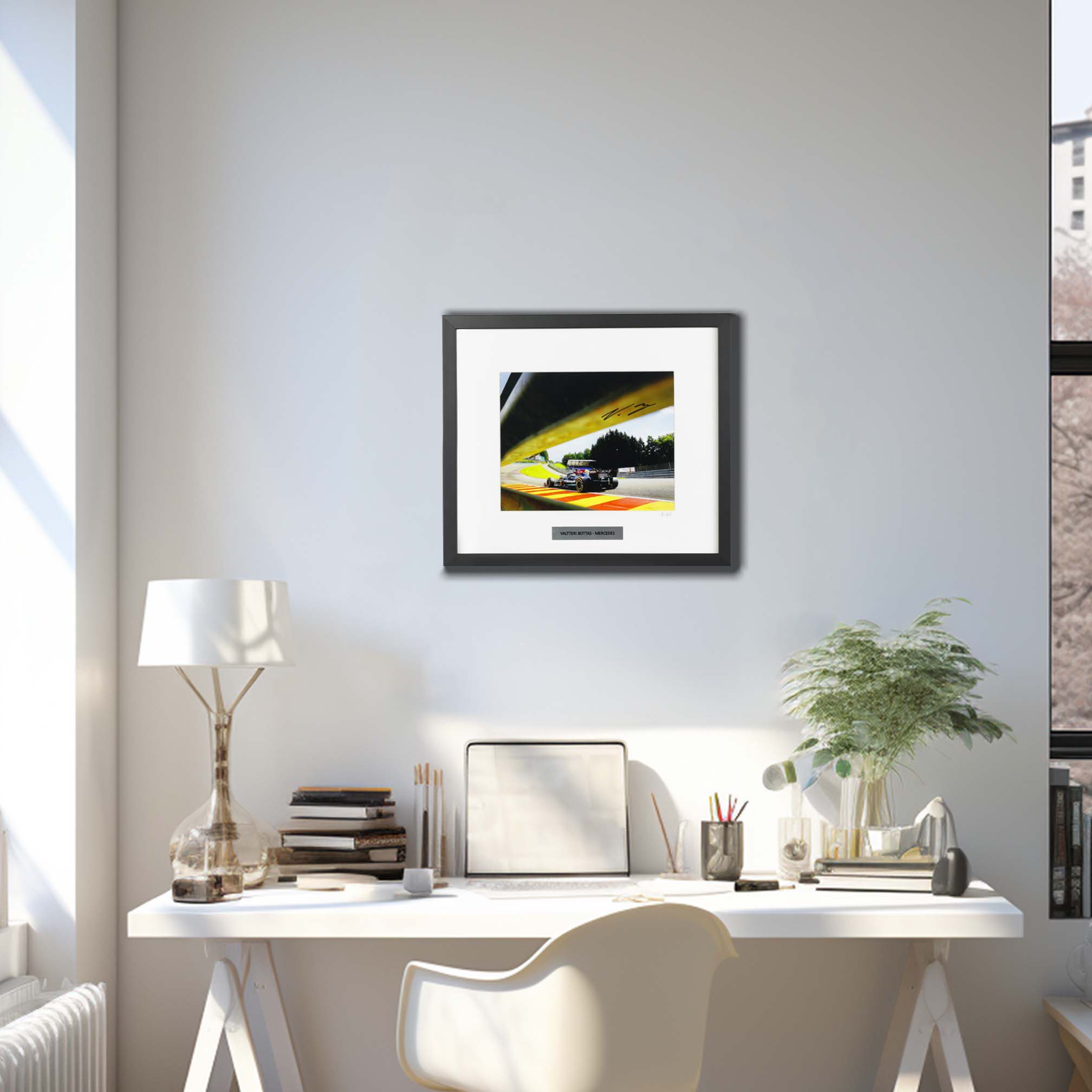 2021 Valtteri Bottas Signed "Spa" Mercedes Limited Edition /25 Framed F1 Photo