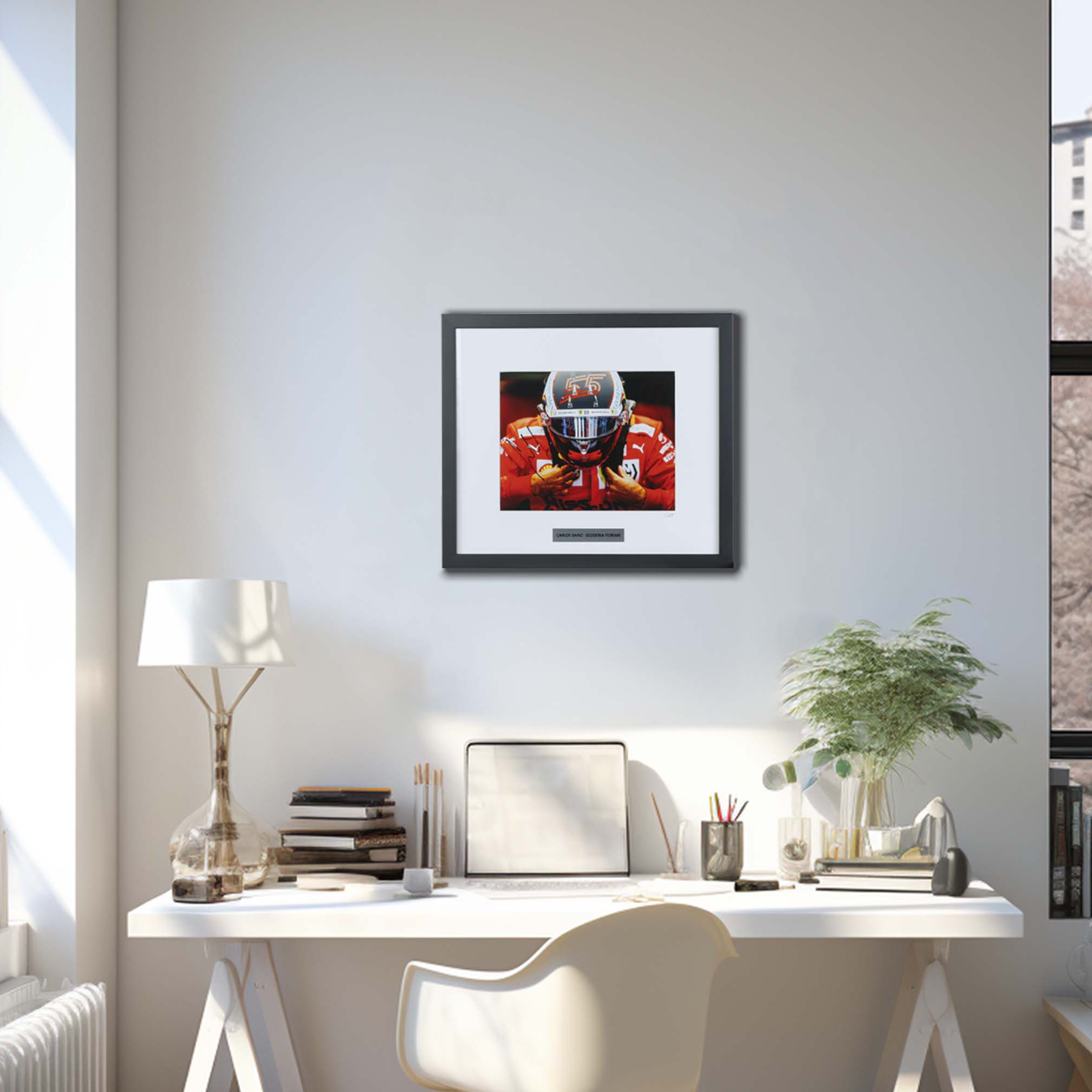 Carlos Sainz Signed Scuderia Ferrari Limited Edition /25 Framed F1 Photo