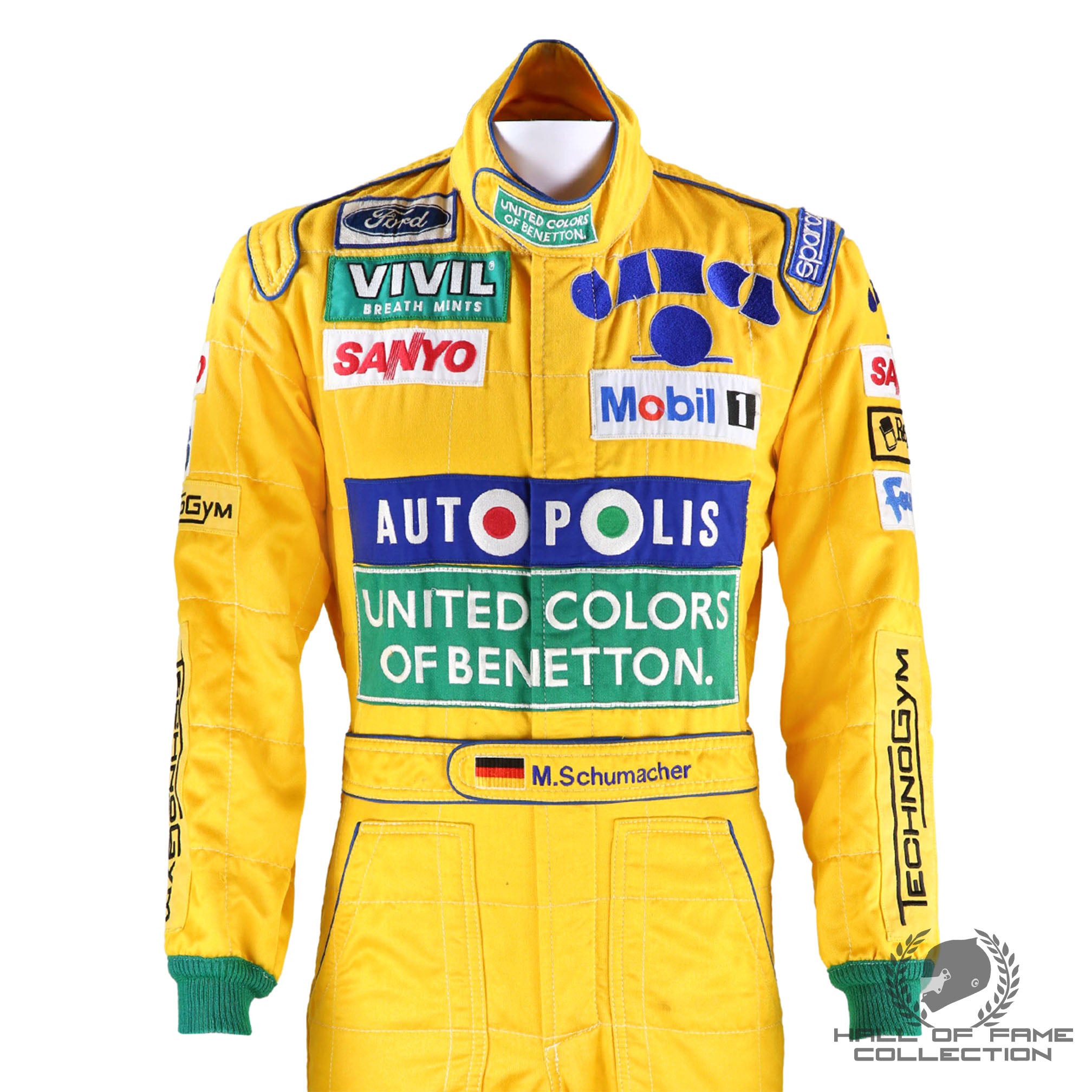 1992 Michael Schumacher German GP Used Benetton F1 Suit
