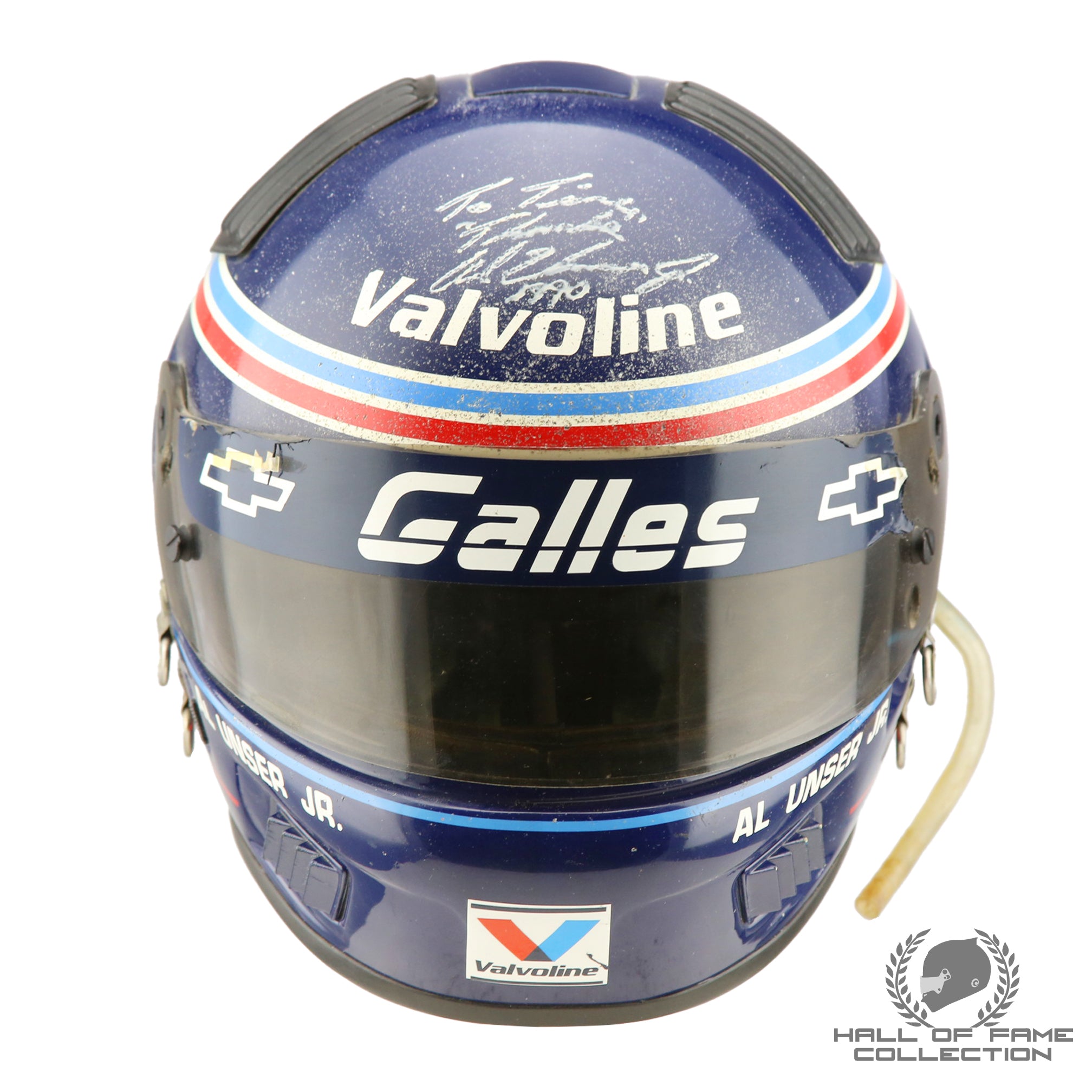 1990 Al Unser JR. Signed Championship Winning Season Used Galles-Kraco Racing IndyCar Helmet