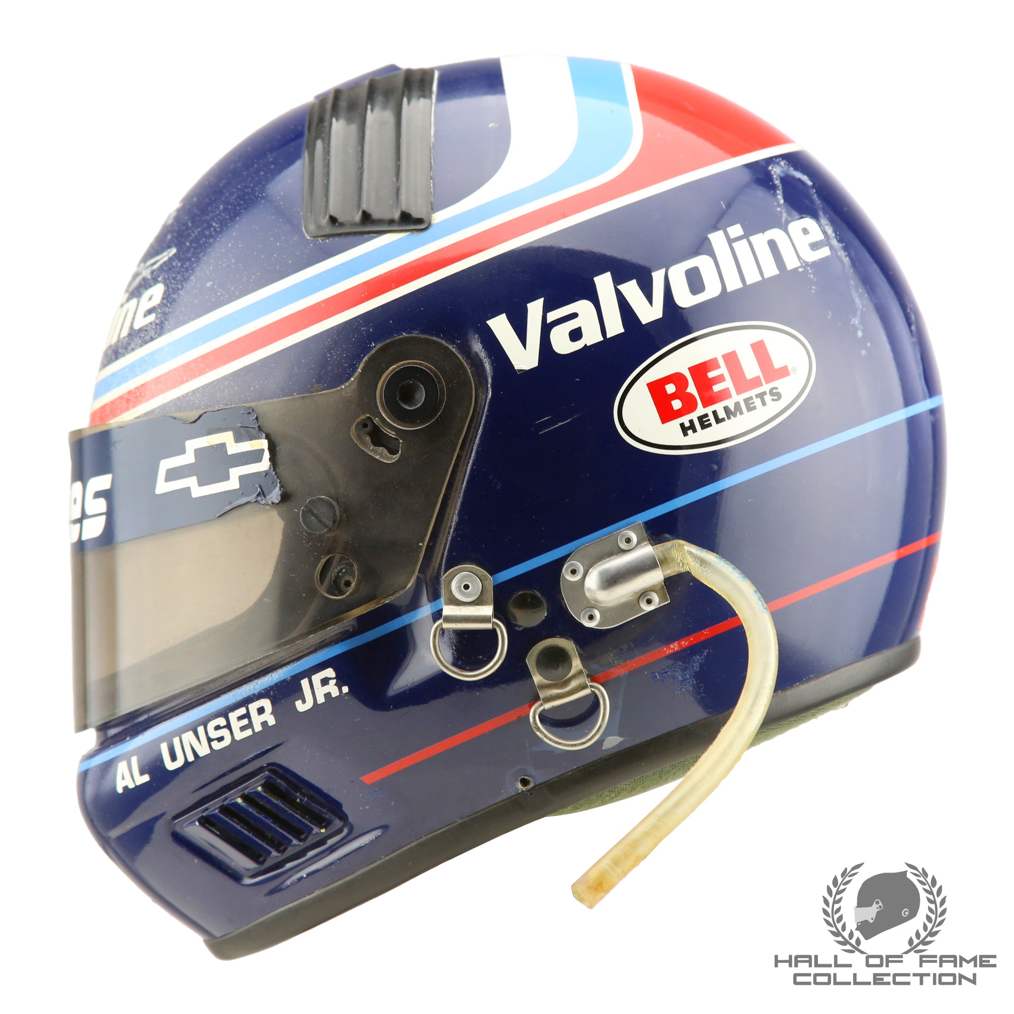 1990 Al Unser JR. Signed Championship Winning Season Used Galles-Kraco Racing IndyCar Helmet