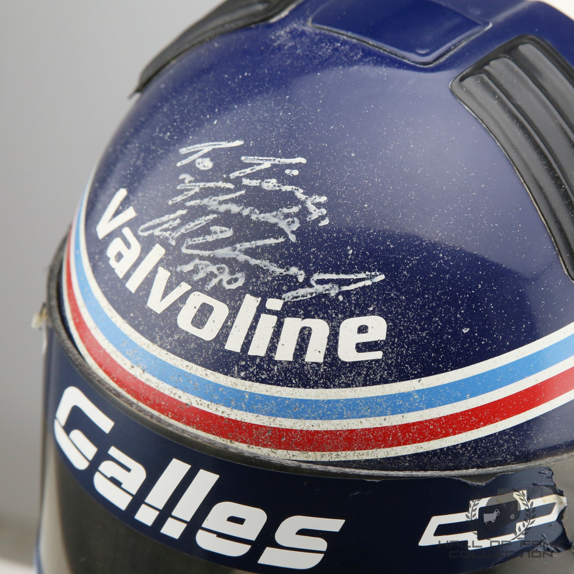 1990 Al Unser JR. Signed Championship Winning Season Used Galles-Kraco Racing IndyCar Helmet