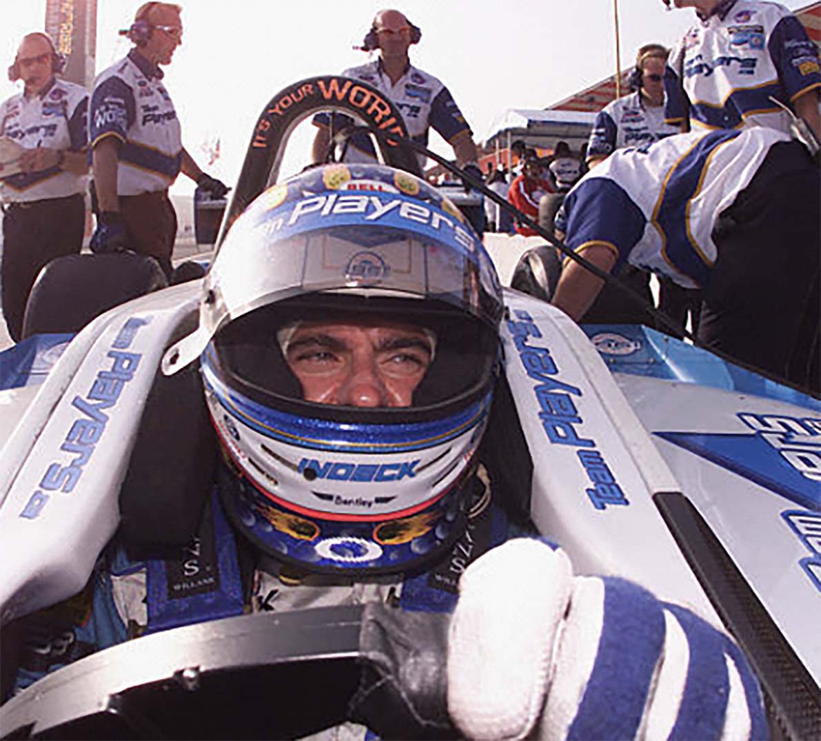 2001 Alex Tagliani Signed Race Used Team Players CART Gloves