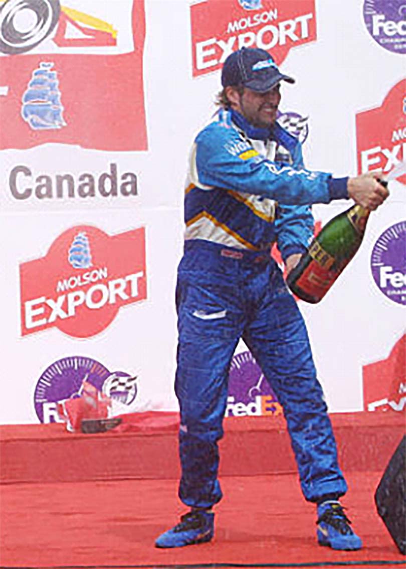 2001 Alex Tagliani Signed Race Used Team Players CART Gloves