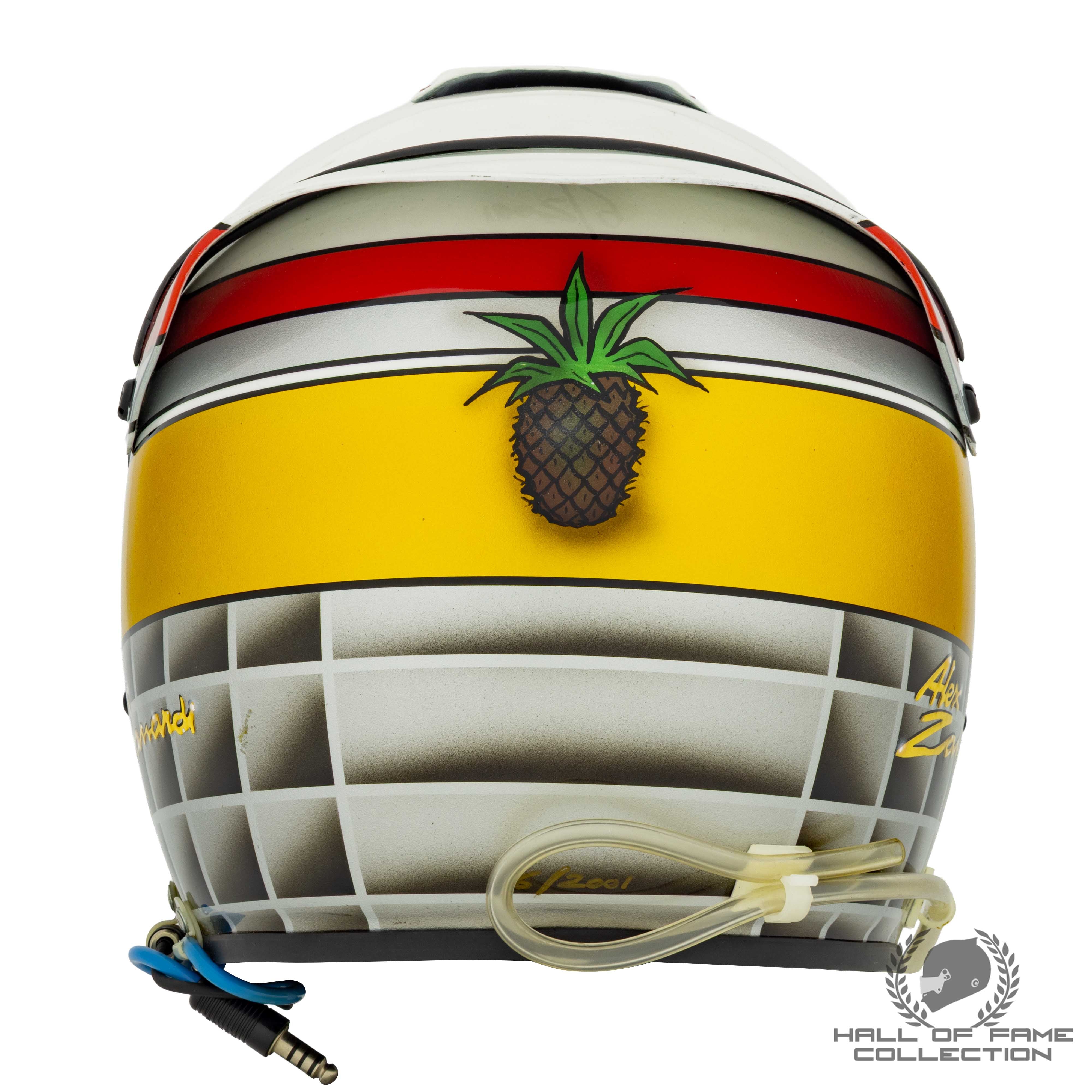 2001 Alex Zanardi Original Used Mo Nunn Racing IndyCar Helmet