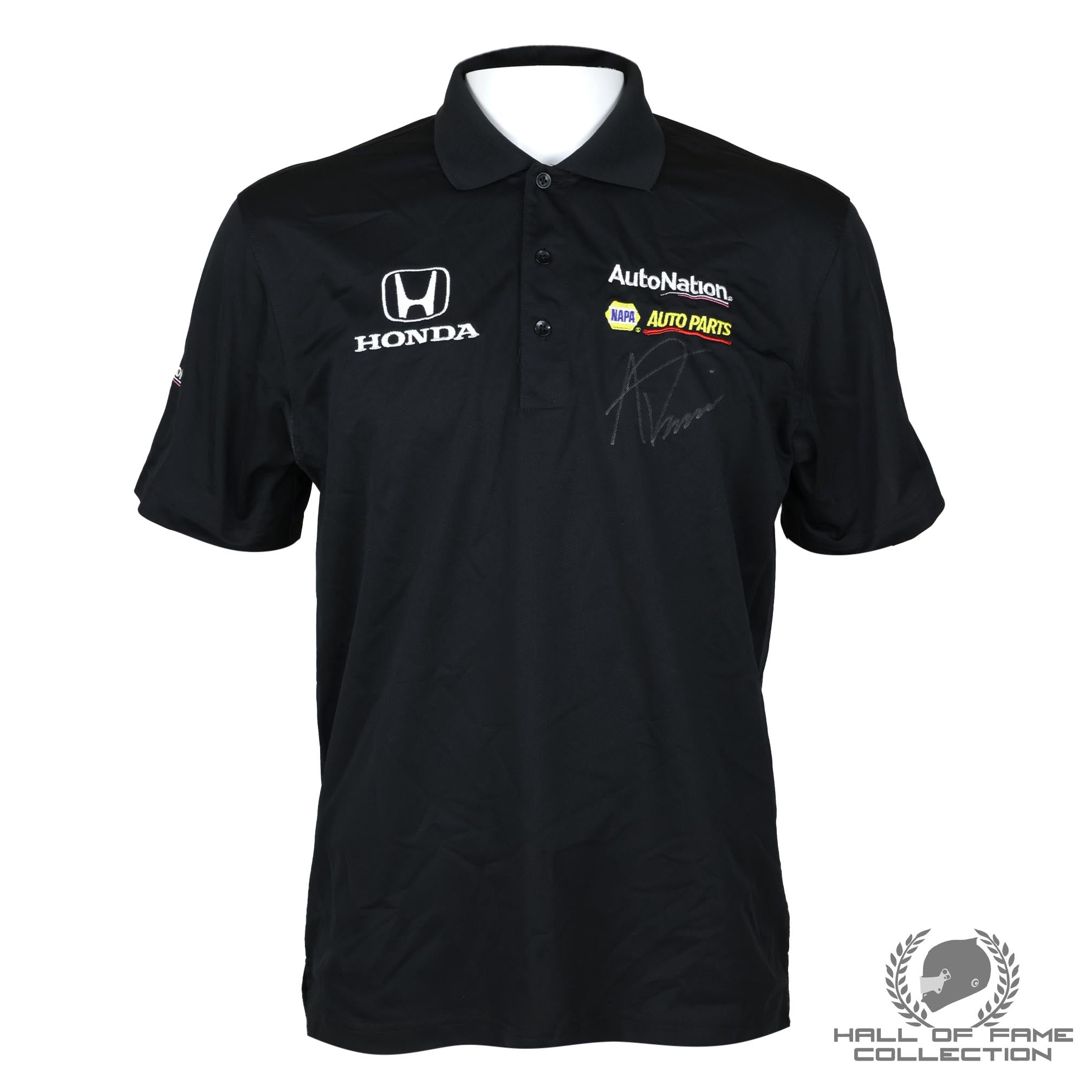 Alexander Rossi Signed Andretti Autosport Driver Worn Napa IndyCar Shirt Size Medium