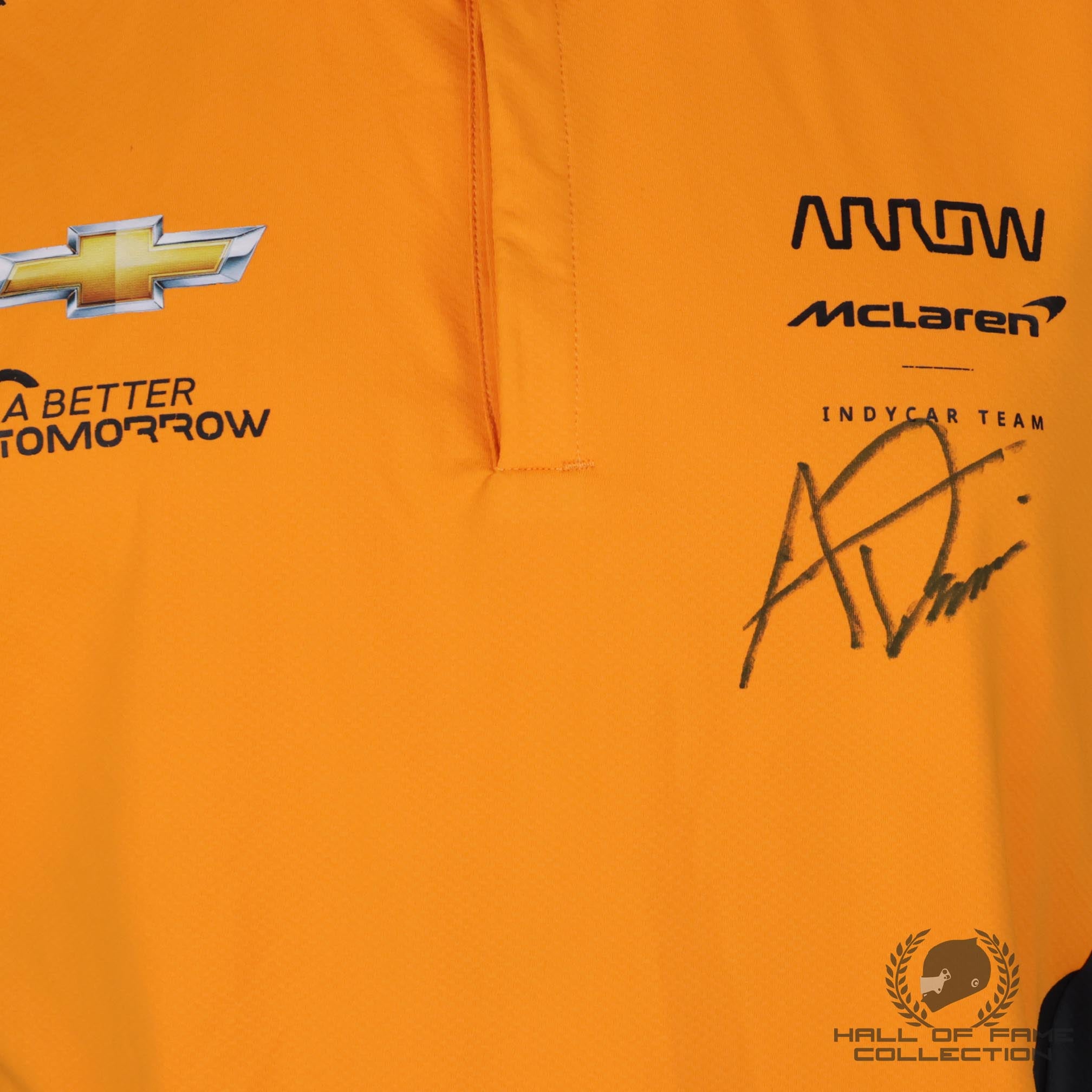 Alexander Rossi Signed Arrow McLaren Driver Worn IndyCar Team Shirt Size Medium