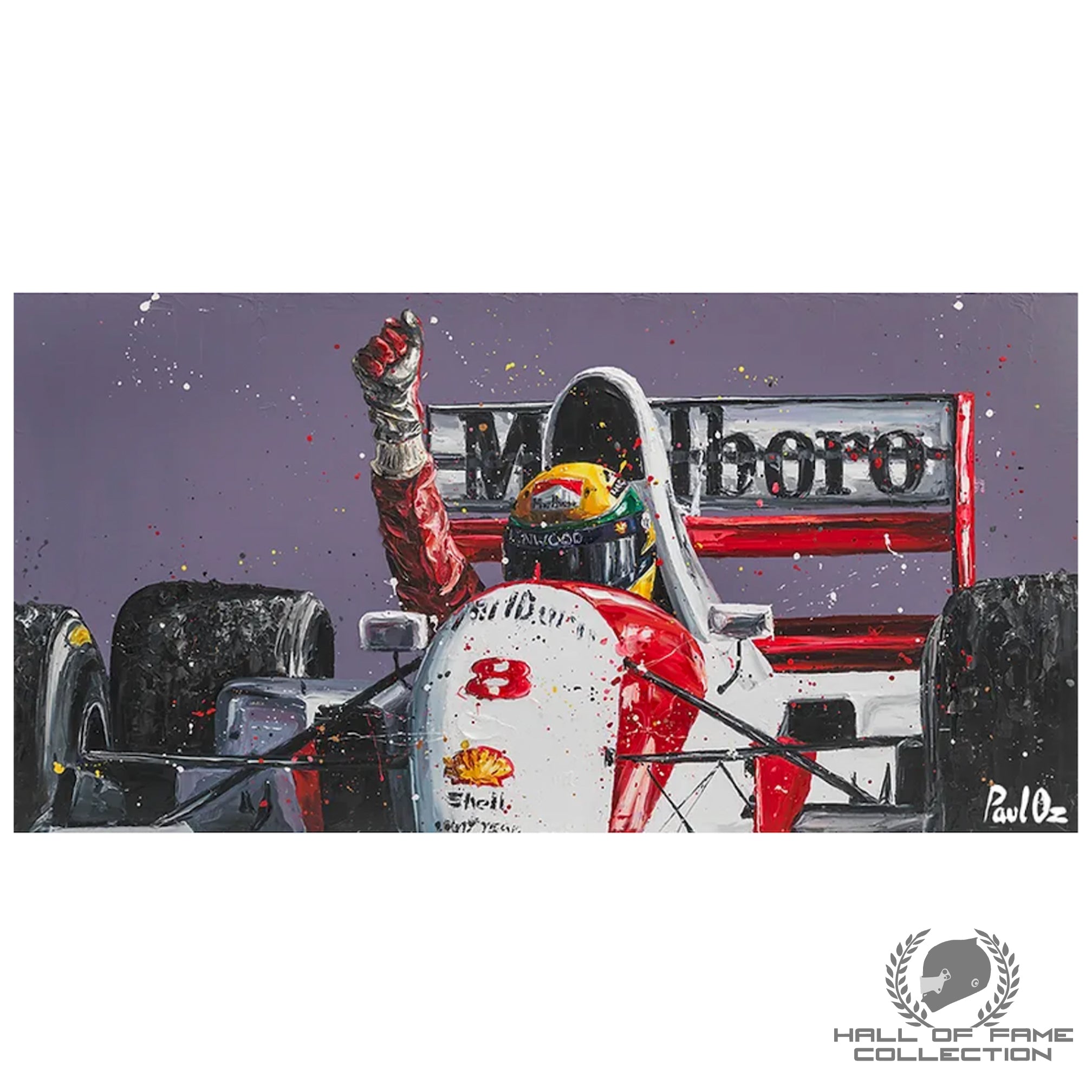 Ayrton Senna last win Adelaide 93 Paul Oz Artwork