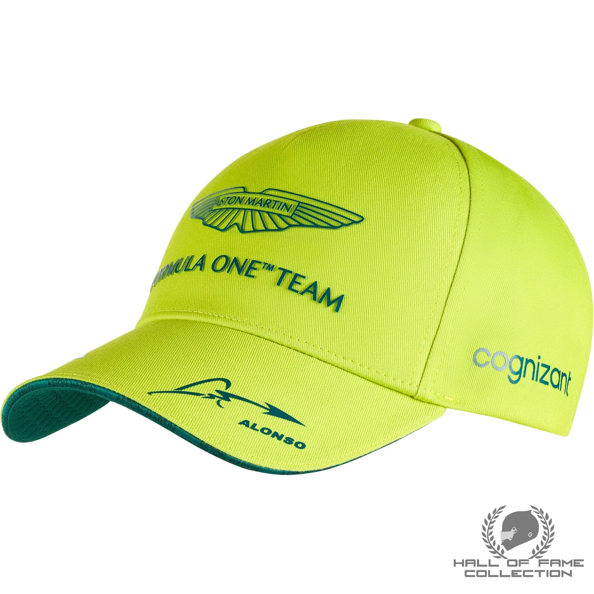 Aston Martin Cognizant F1 2023 Fernando Alonso Team Hat- Lime