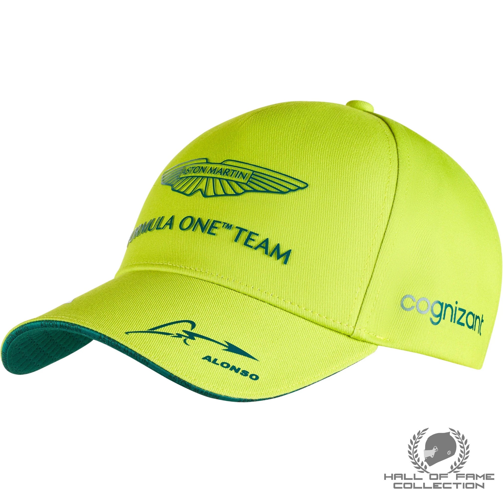 Fernando Alonso Aston Martin Cognizant F1 Team Hat- Lime