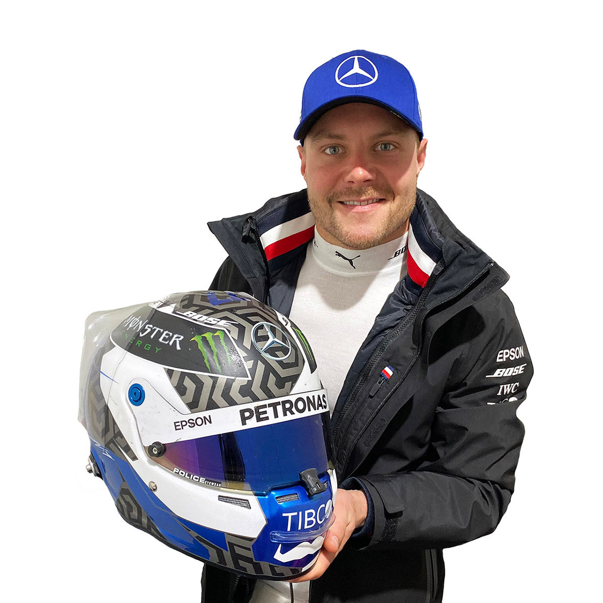2019 Valtteri Bottas Signed Race Winning United States GP AMG Mercedes F1 Helmet