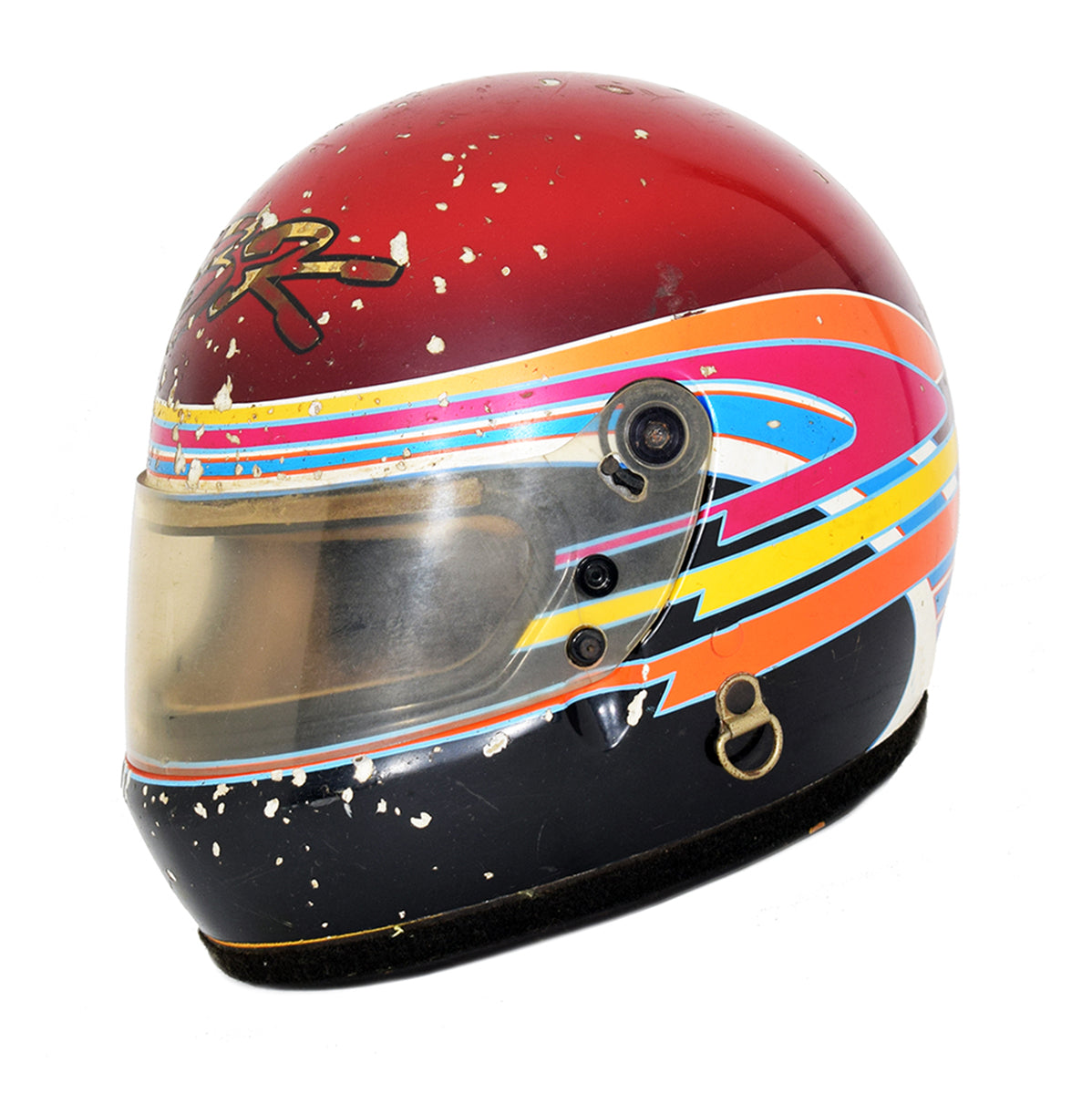 1990 Brent Kaeding Signed Race Used Sprint Car Helmet