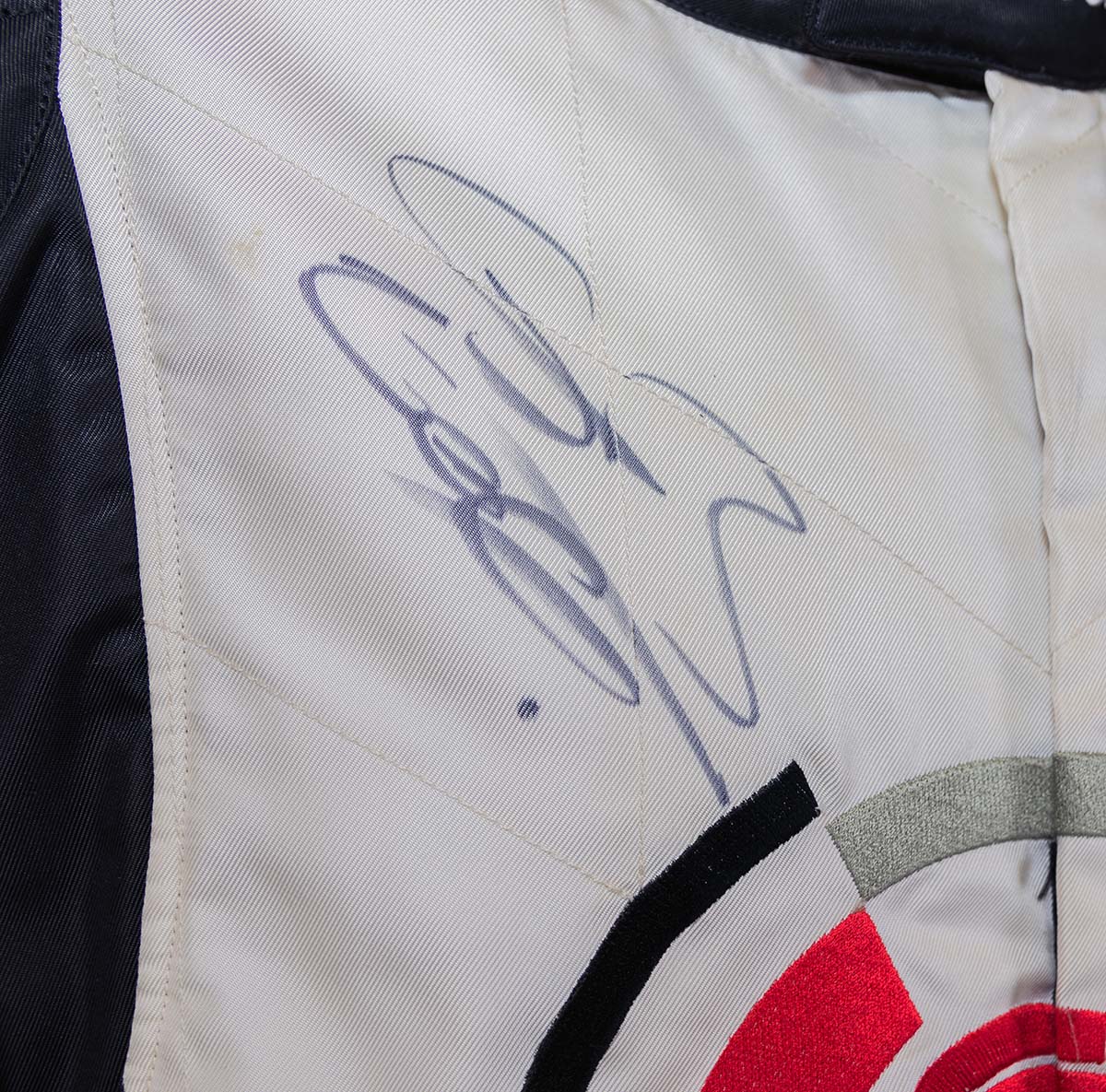 2005 Jenson Button Signed Race Used BAR Honda F1 Suit