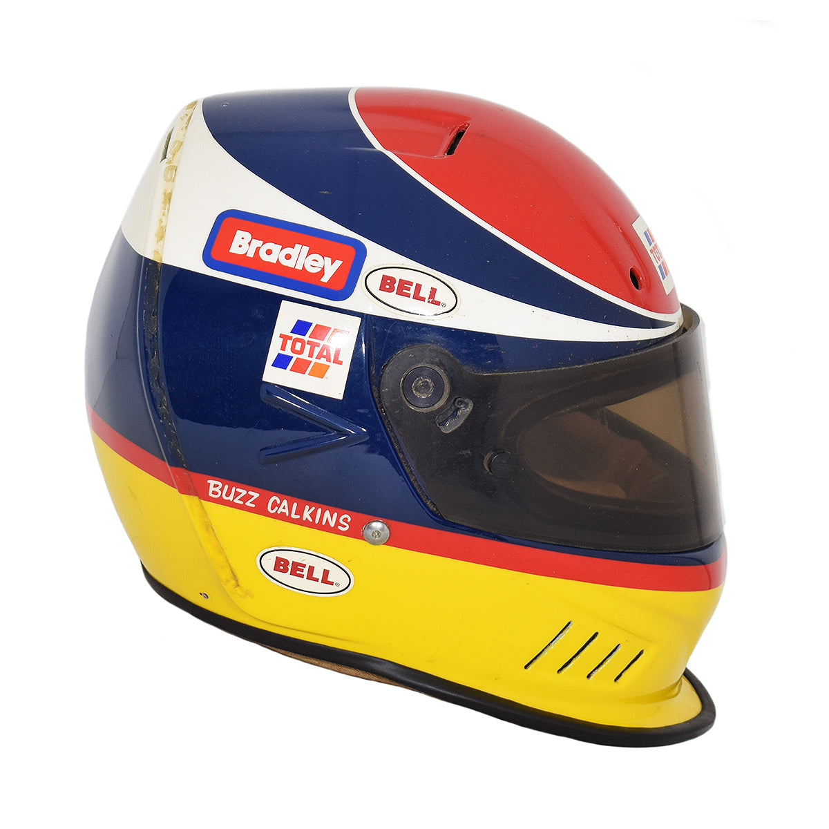 1995 Buzz Calkins Race Used Bradley Motorsport IndyCar Helmet