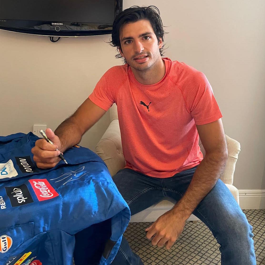2020 Carlos Sainz Signed McLaren Promo Formula 1 Suit