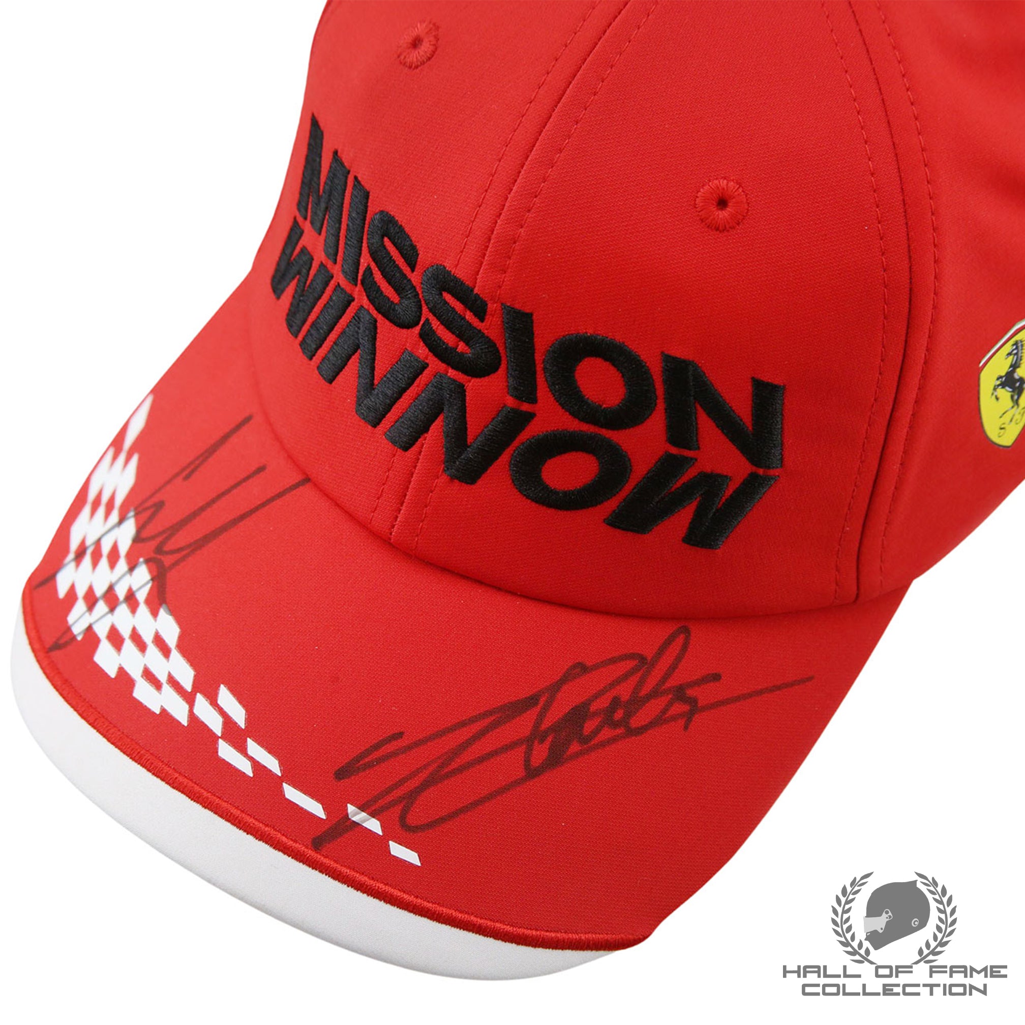 Charles Leclerc & Carlos Sainz Signed Official Scuderia Ferrari F1 Hat