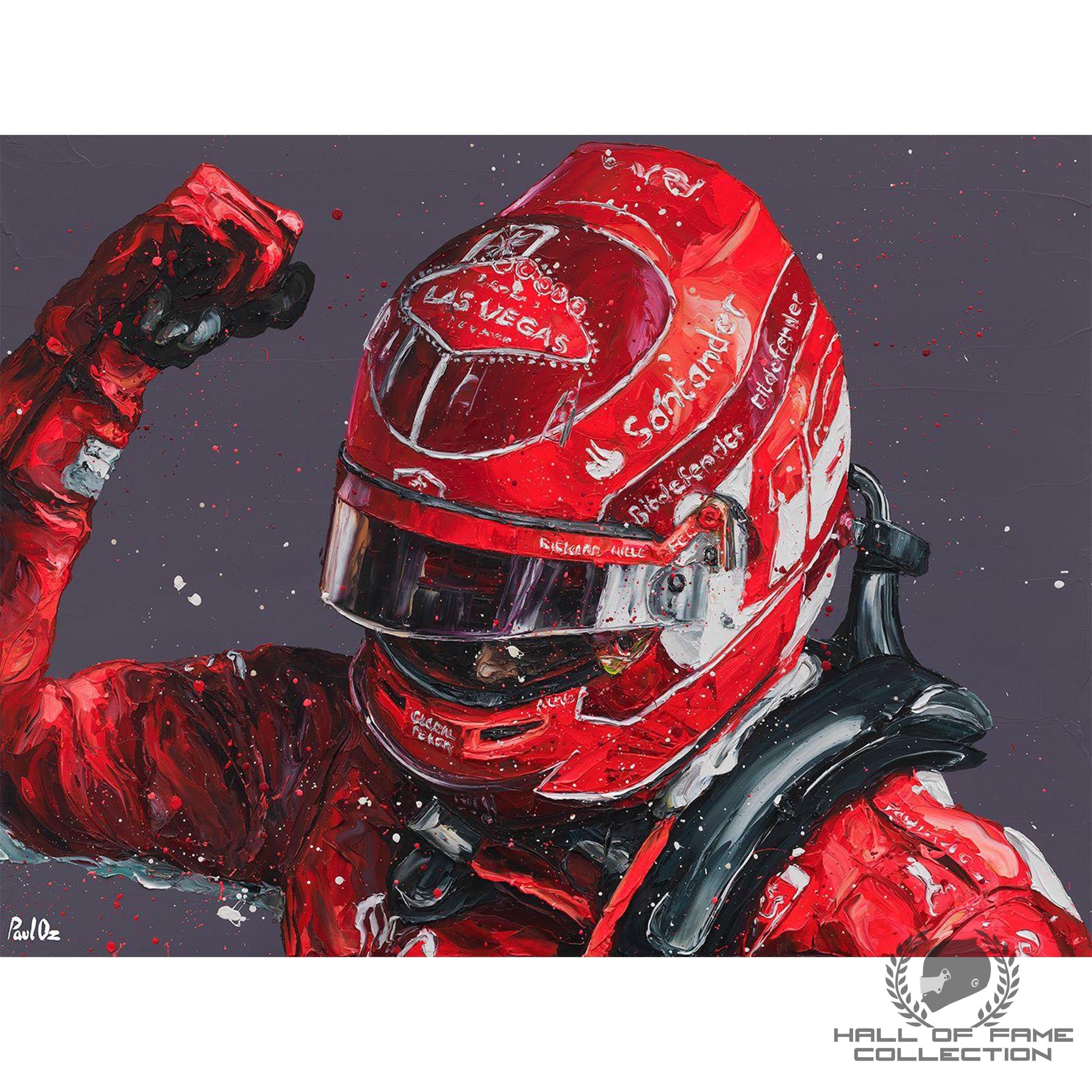 Charles Leclerc Vegas 2 by Paul Oz Artwork