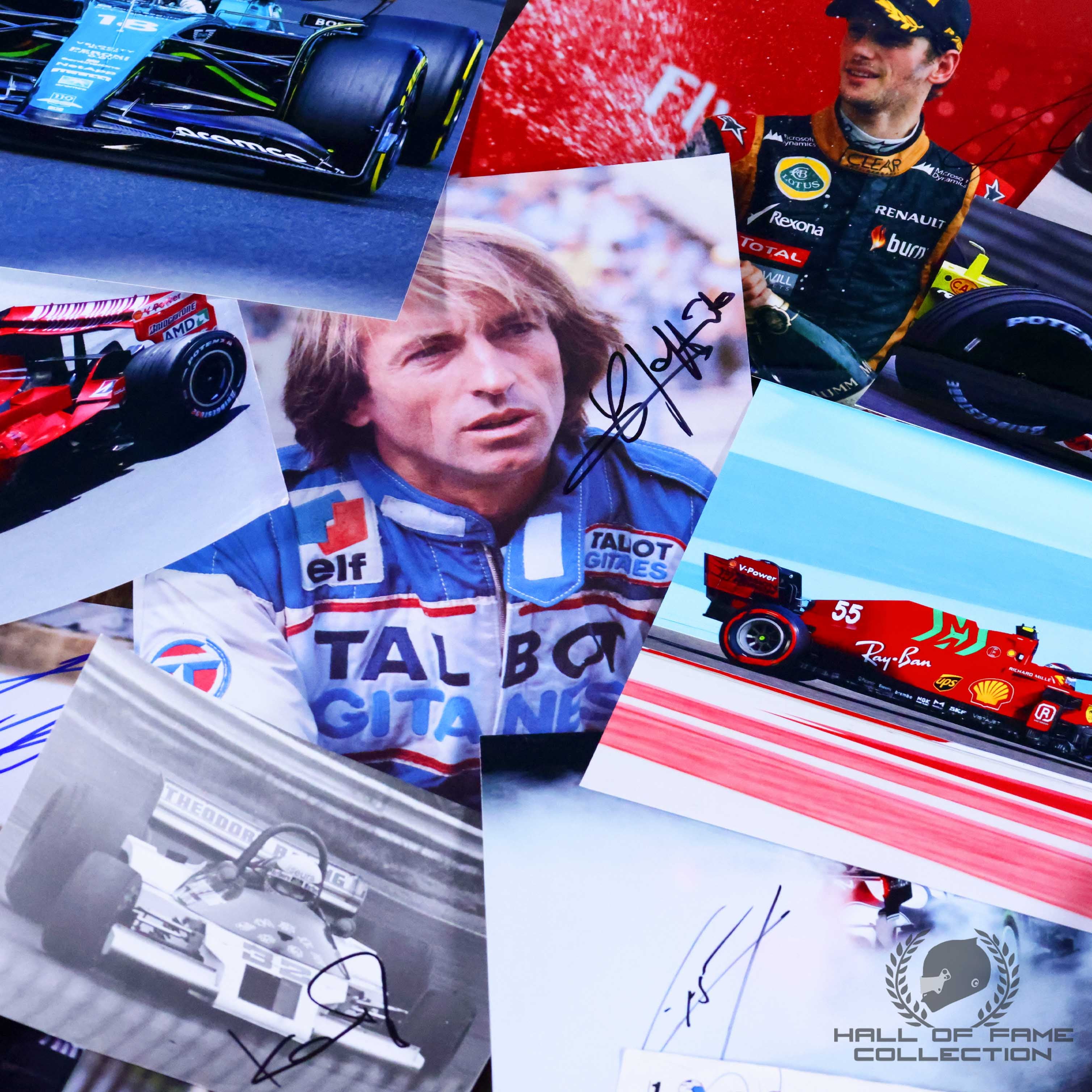1950's-2025 F1 Driver Autograph Collection Lot - Including 20 World Champions