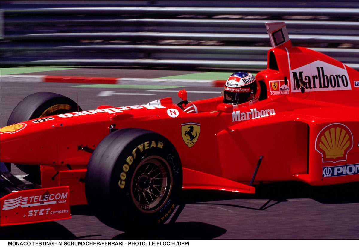 1997 Michael Schumacher Signed Replica Scuderia Ferrari F1 Helmet