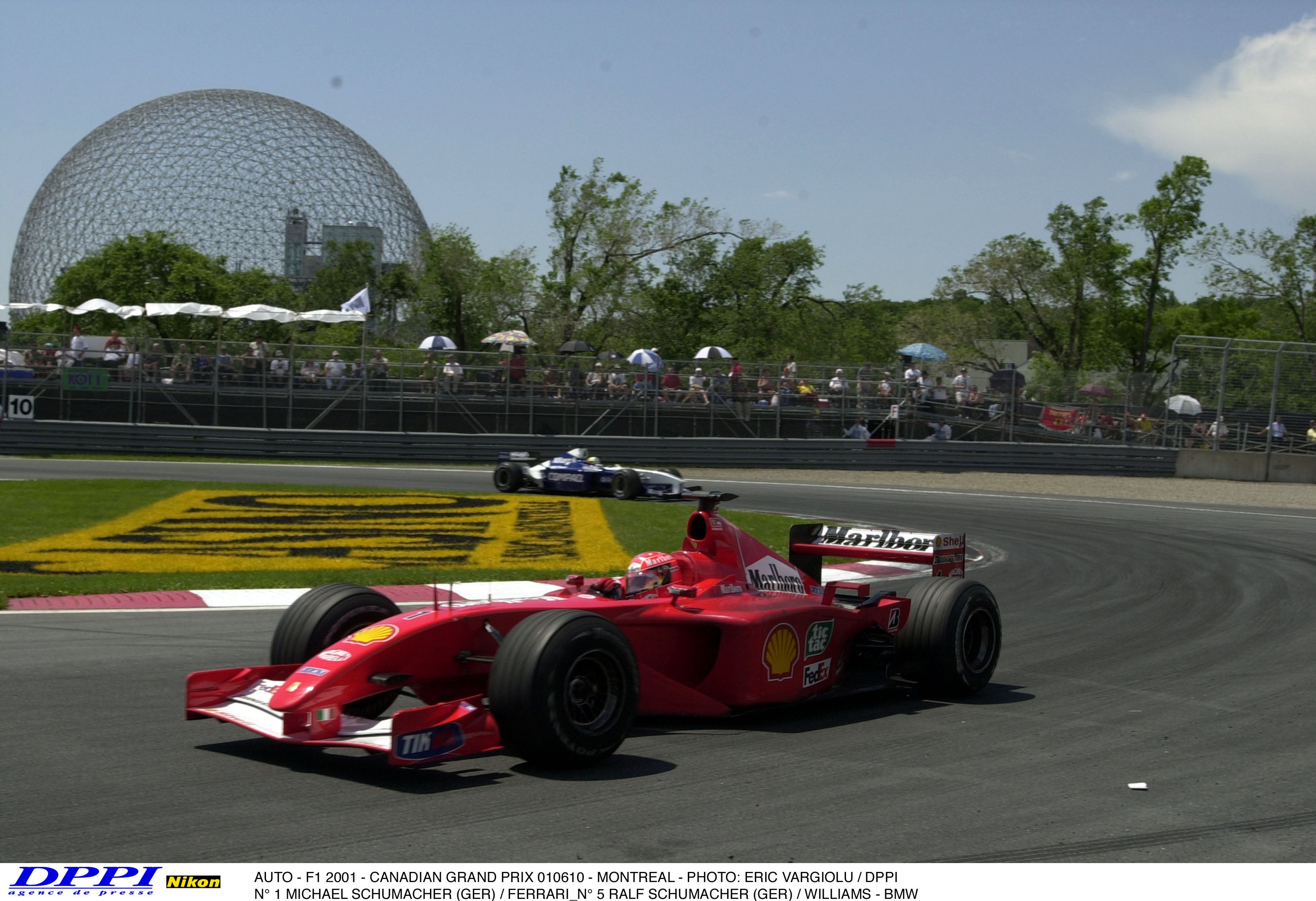 2001 Michael Schumacher Signed Schuberth RF1 Replica Scuderia Ferrari Helmet