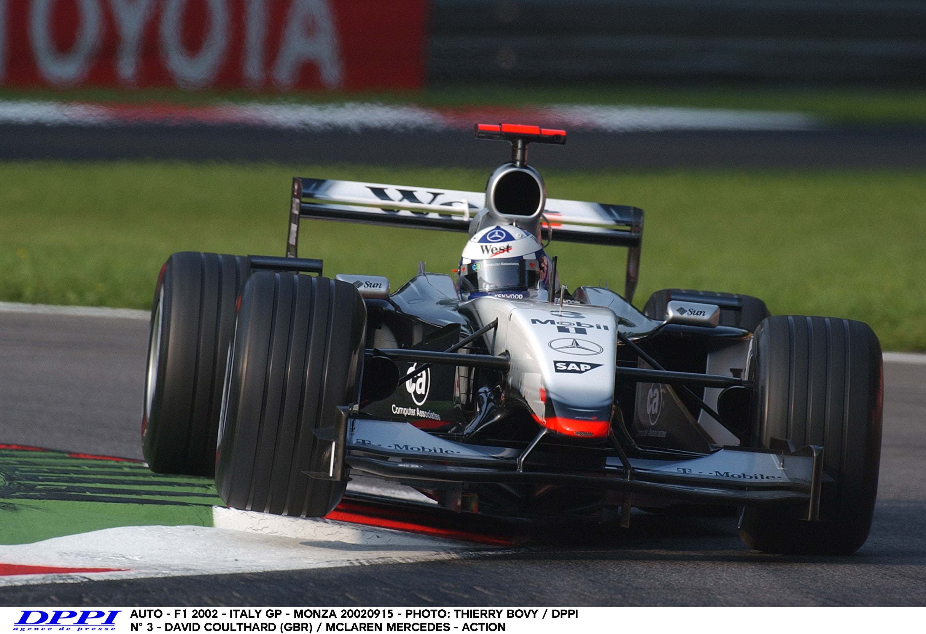 2002 David Coulthard Used West McLaren Mercedes F1 Suit