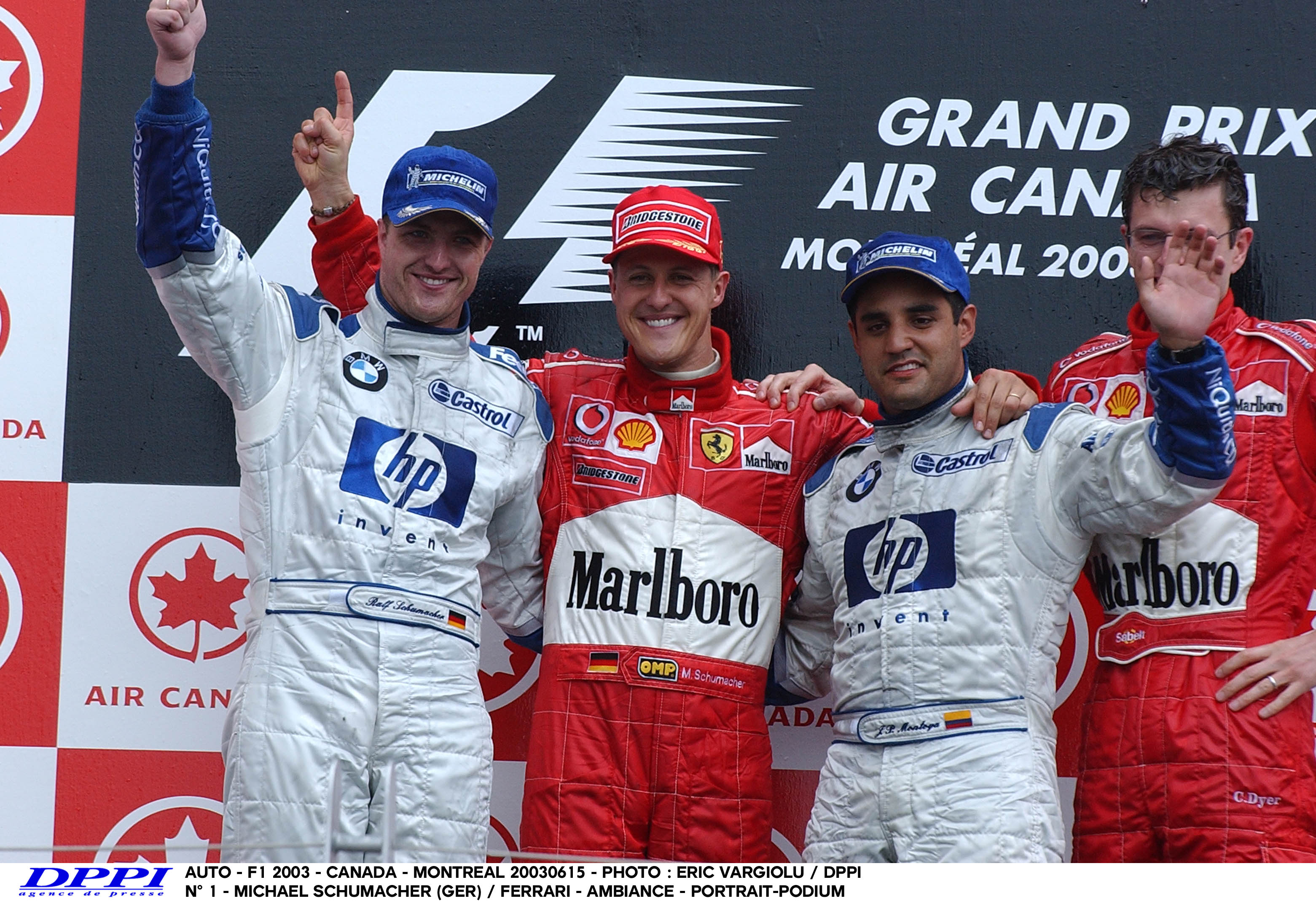 2003 Juan Pablo Montoya Signed Race Used BMW Williams F1 Suit