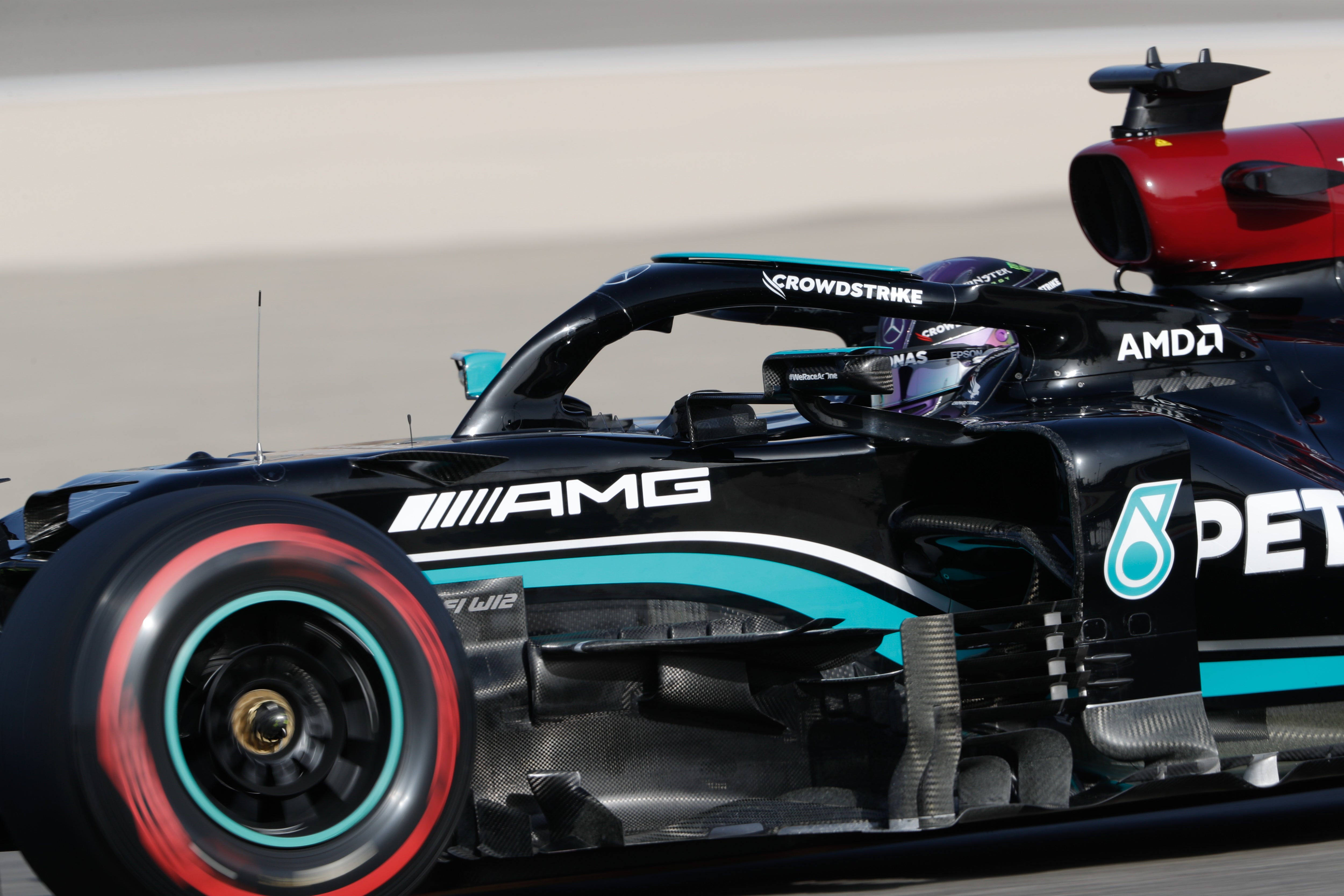 2021 Lewis Hamilton Race Used Mercedes F1 Wheel Nut With Signed Driver Card