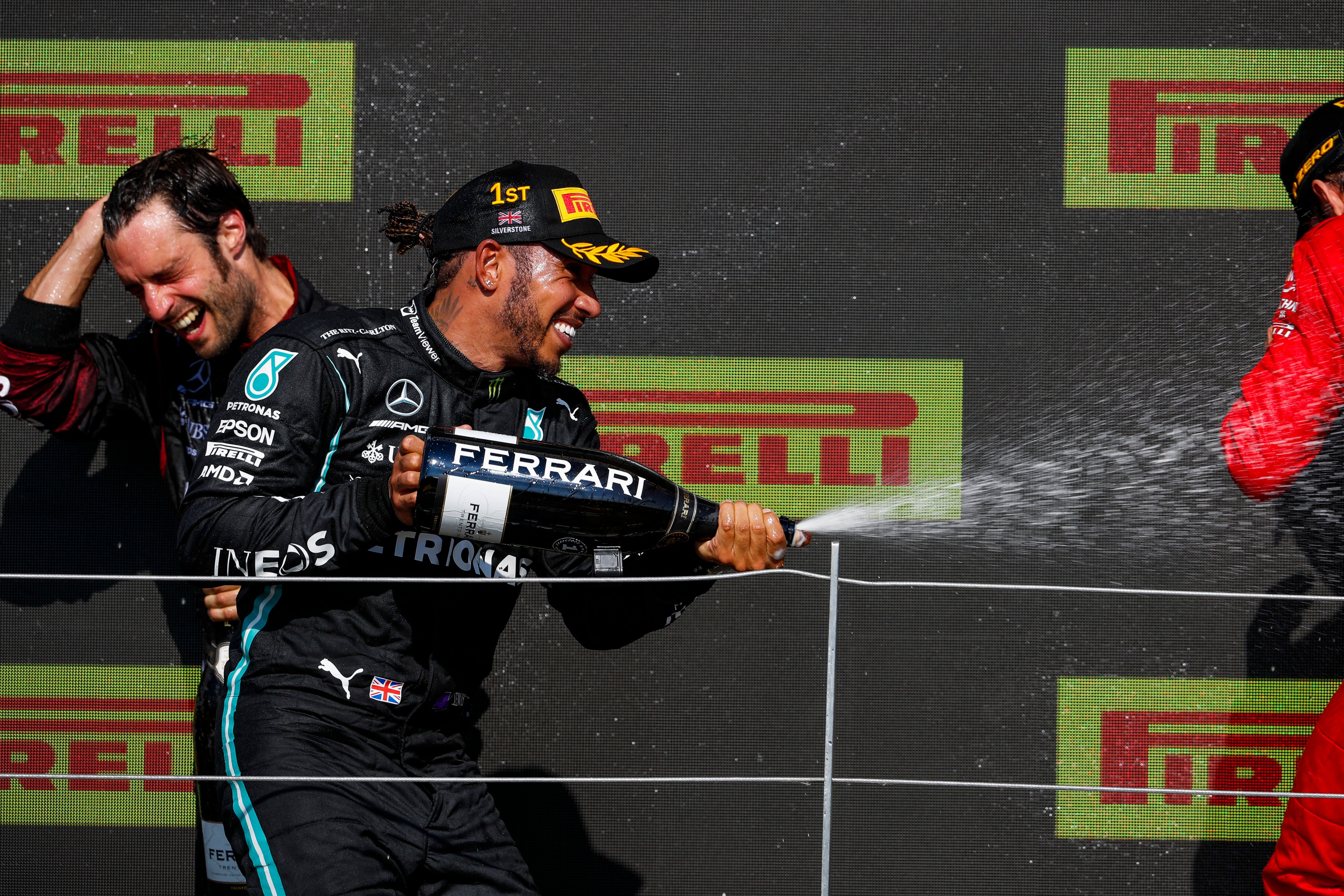 2021 Lewis Hamilton Signed British Grand Prix Race Winning F1 Podium Bottle