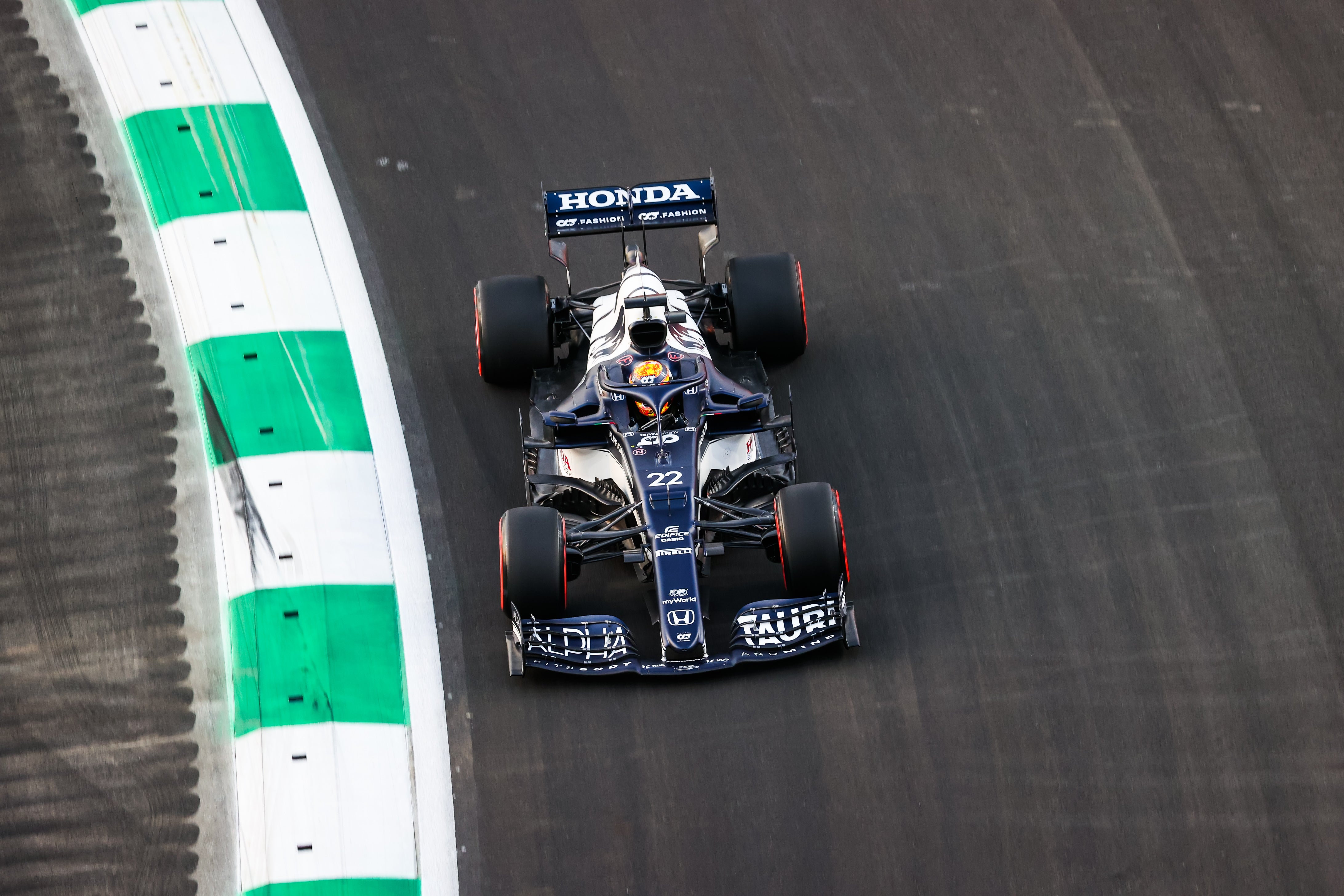 2021 Yuki Tsunoda Race Used Scuderia AlphaTauri F1 Boots