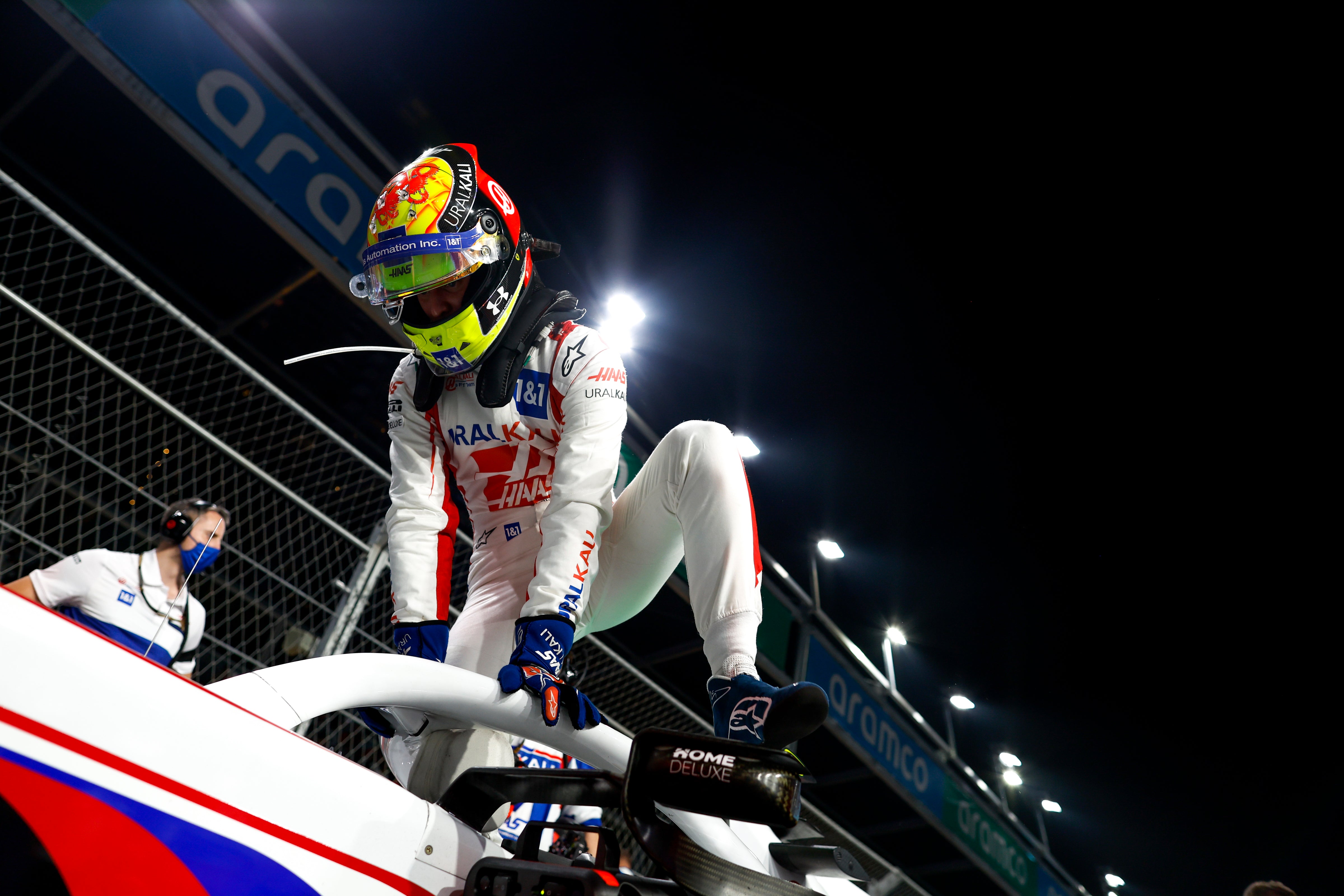 2021 Mick Schumacher Race Used Haas F1 Boots