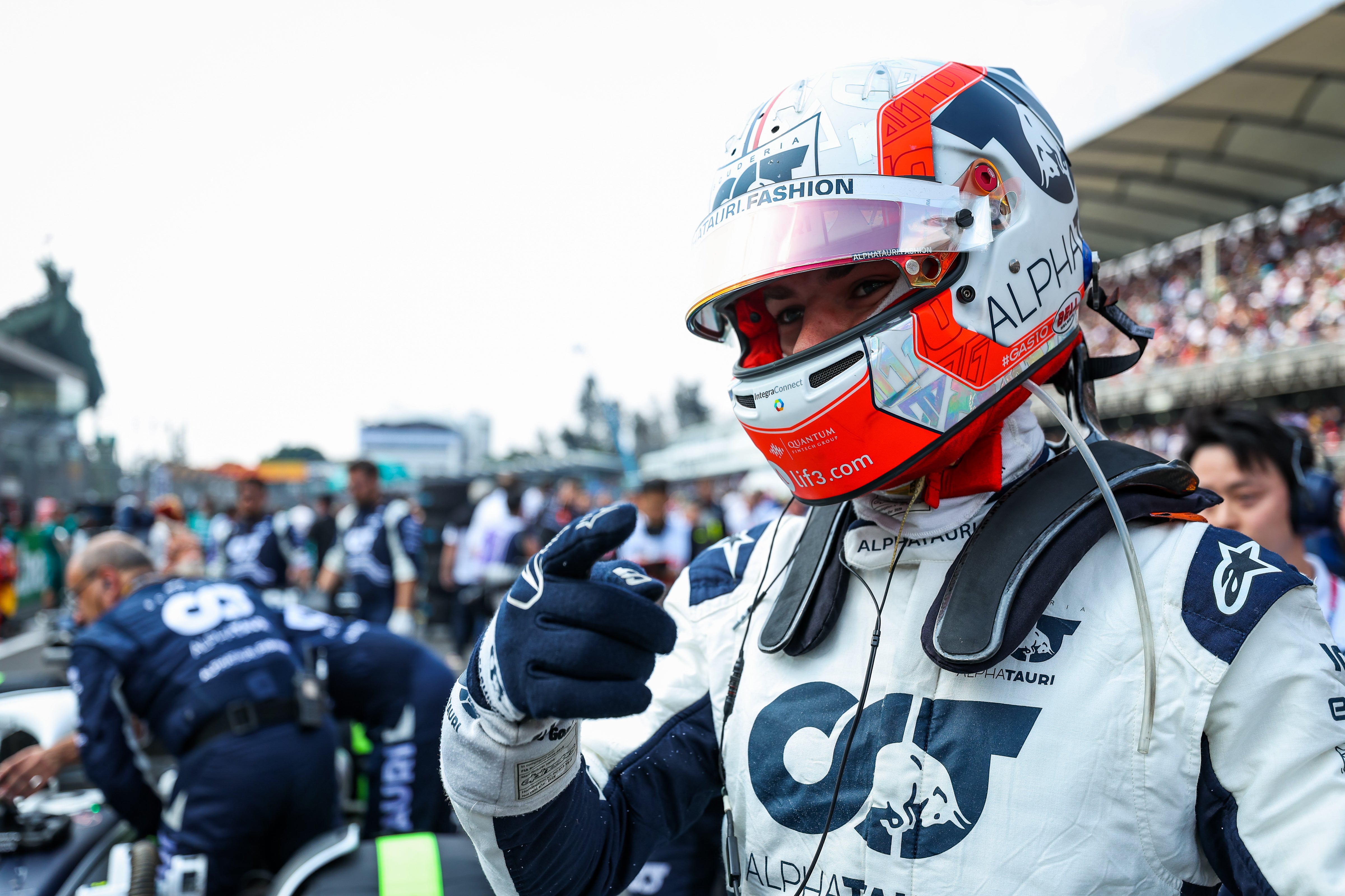 2022 Pierre Gasly Used AlphaTauri F1 Gloves