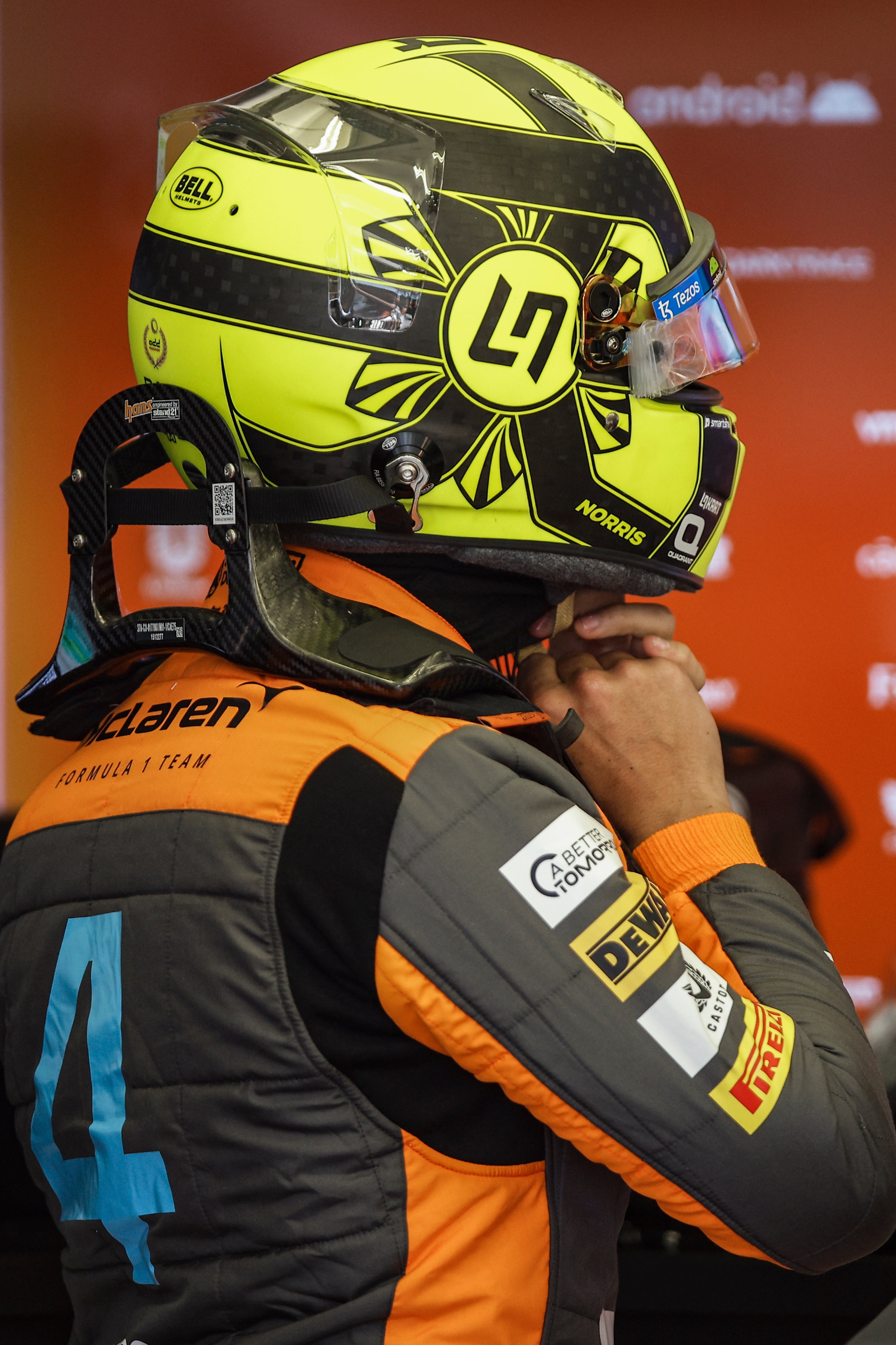 2023 Lando Norris Signed McLaren Original Worn F1 Suit - Charity Auction