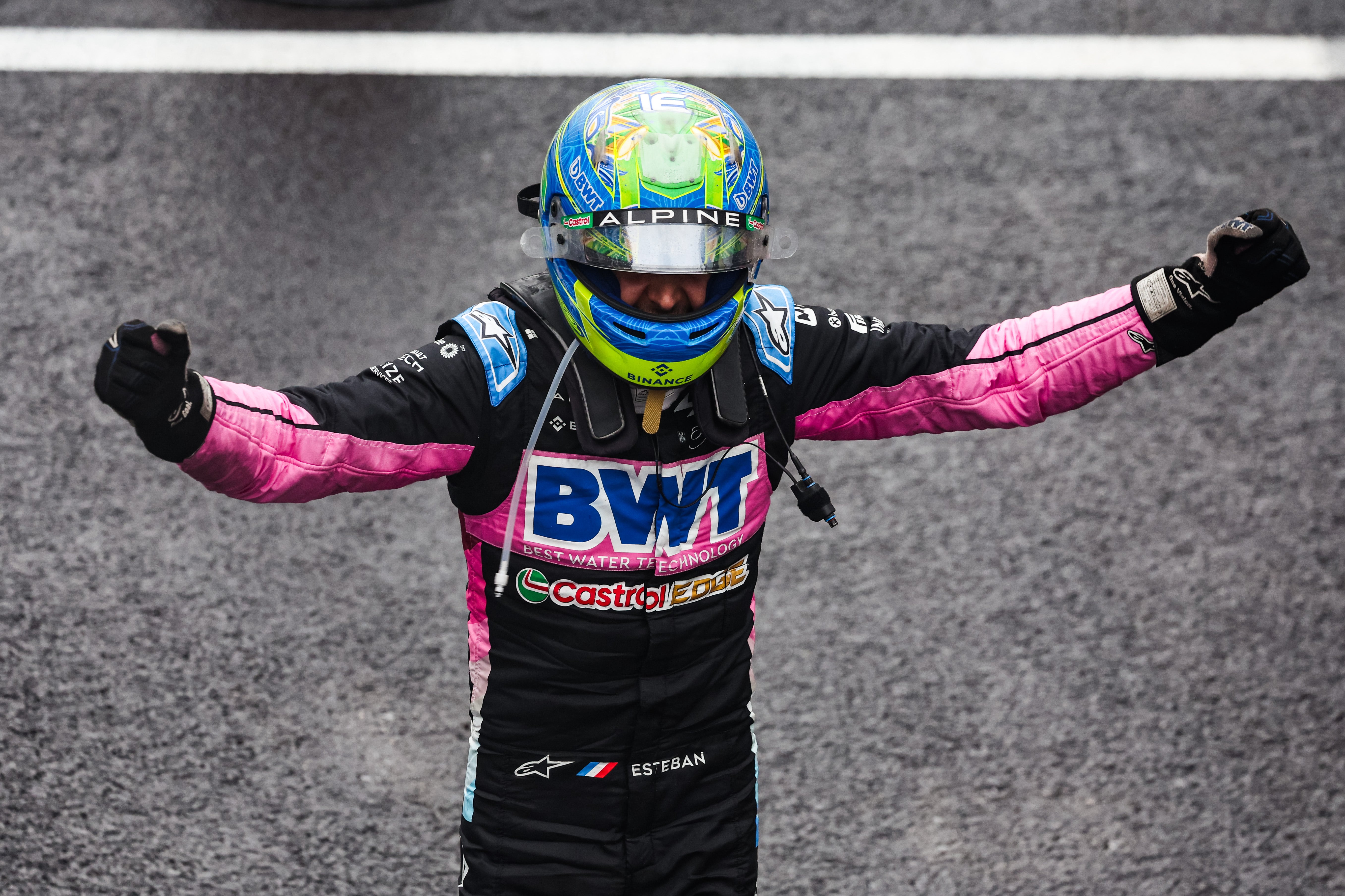2024 Esteban Ocon Used Alpine F1 Gloves