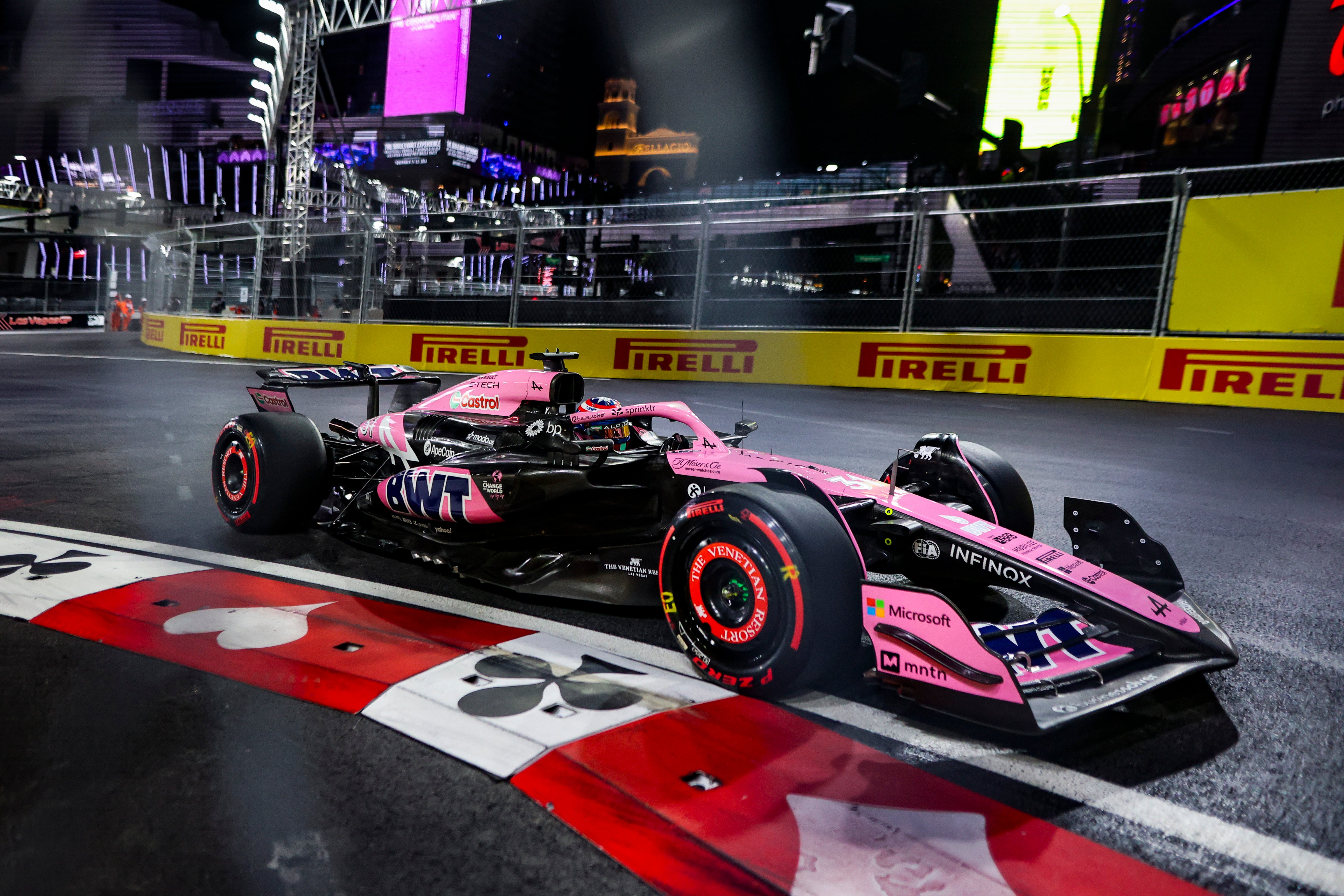 2024 Esteban Ocon Used Alpine F1 Gloves