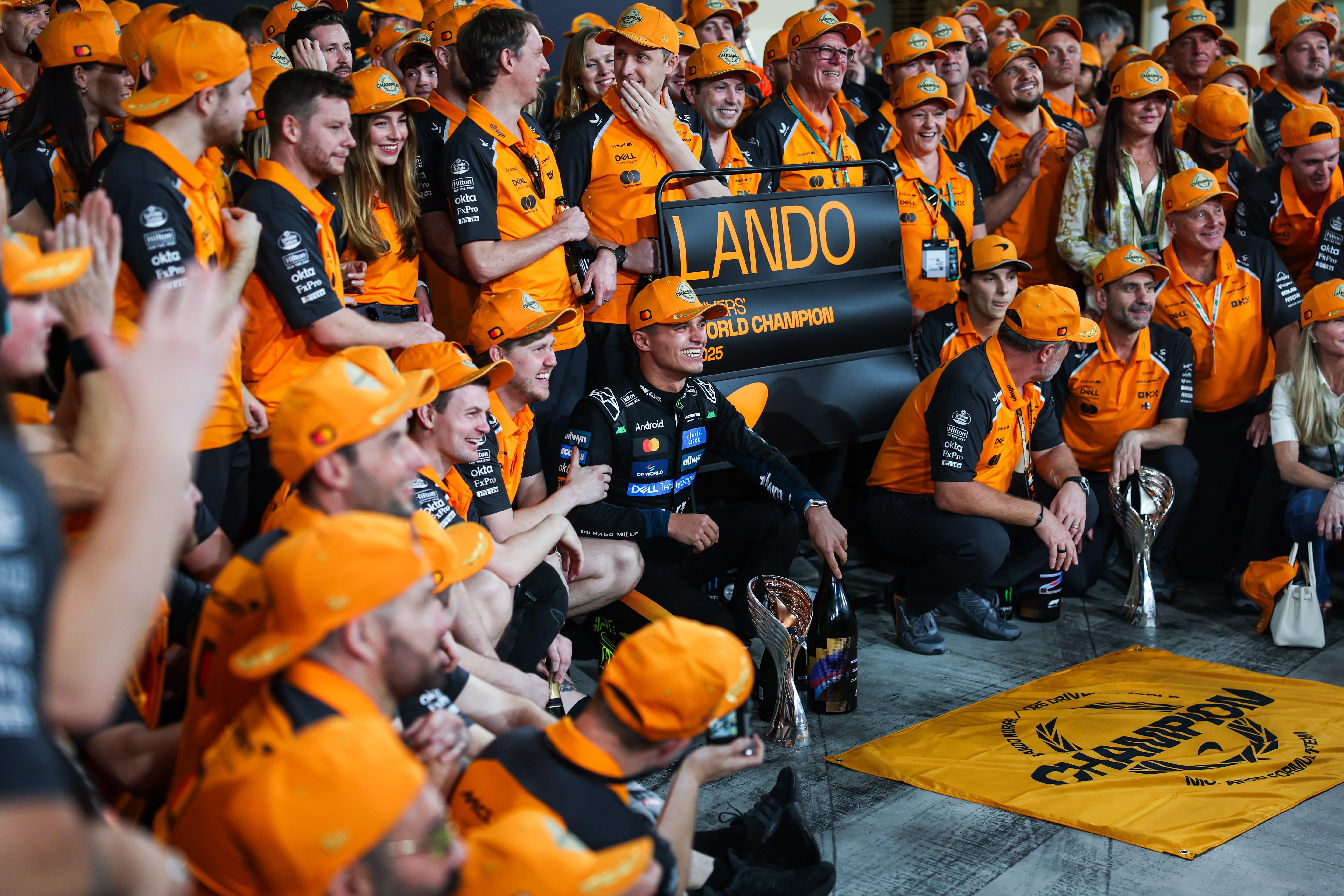 2025 Lando Norris Signed World Championship Season Used McLaren F1 Helmet