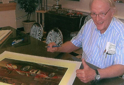1967 Dan Gurney Signed Victory at Le Mans Framed F1 Print