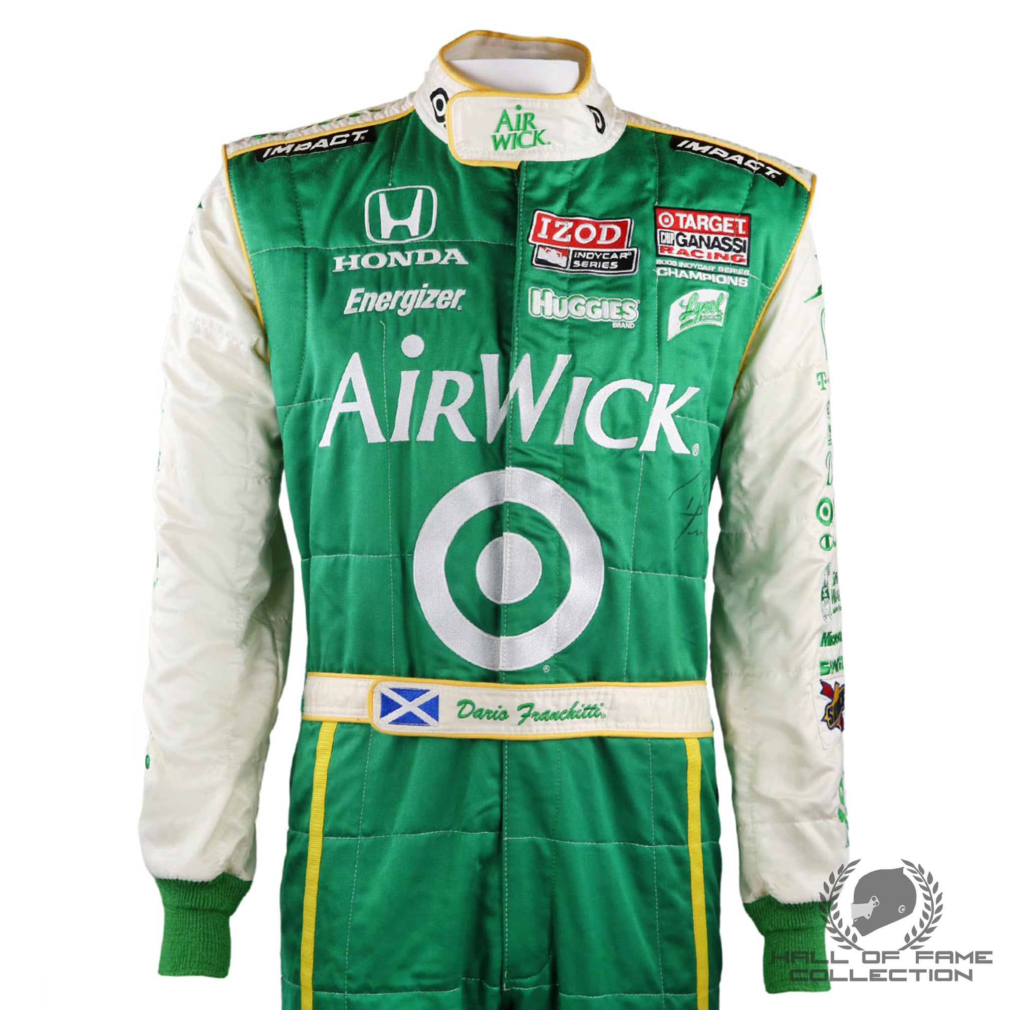 2010 Dario Franchitti Signed Original Toronto Indy Used Target Ganassi Racing Indycar Suit