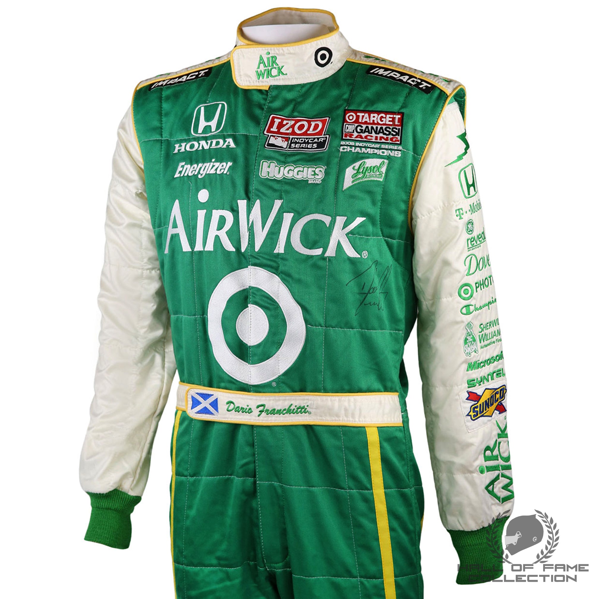 2010 Dario Franchitti Signed Original Toronto Indy Used Target Ganassi Racing Indycar Suit