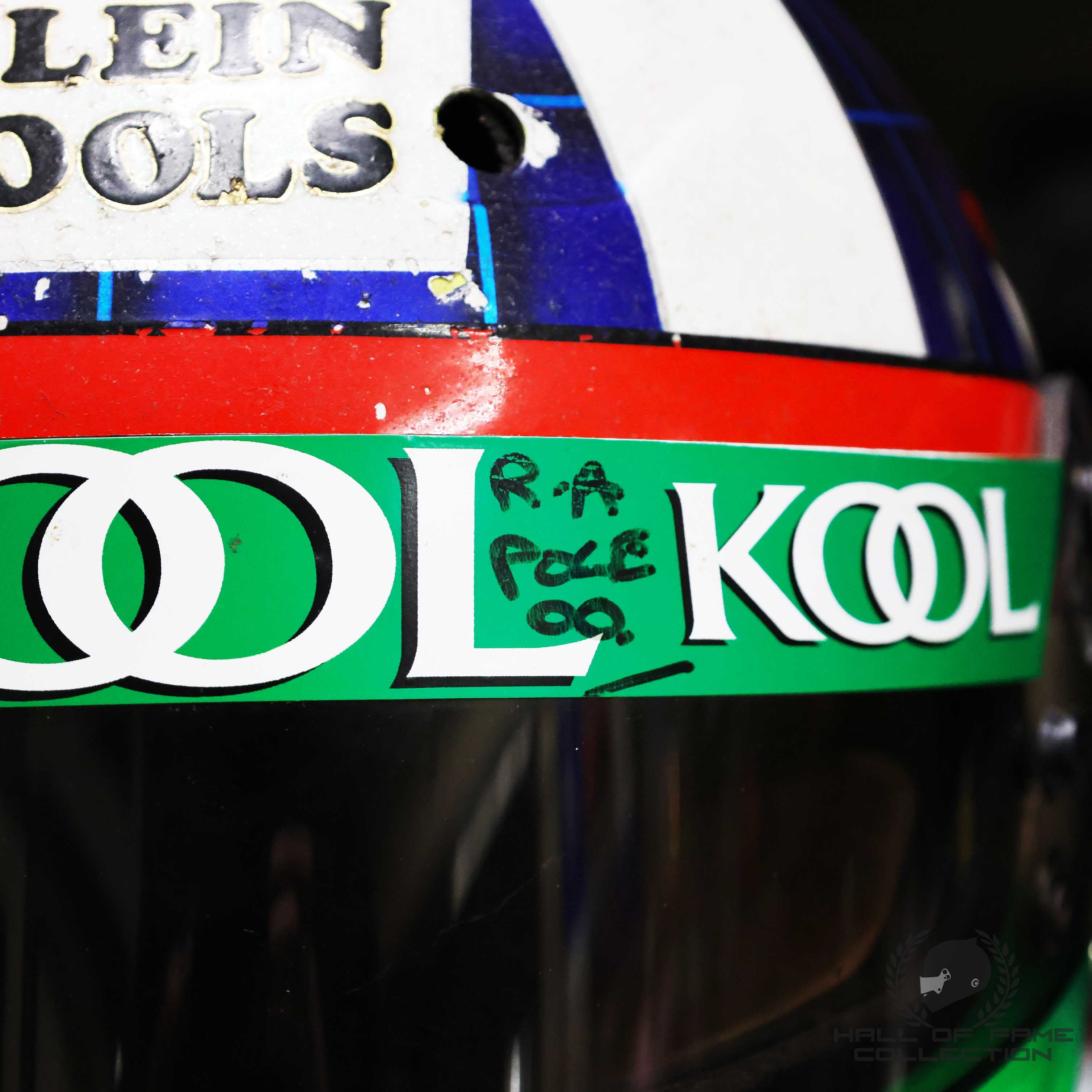 2000 Dario Franchitti Michigan 500 Race Used Team Green IndyCar Helmet