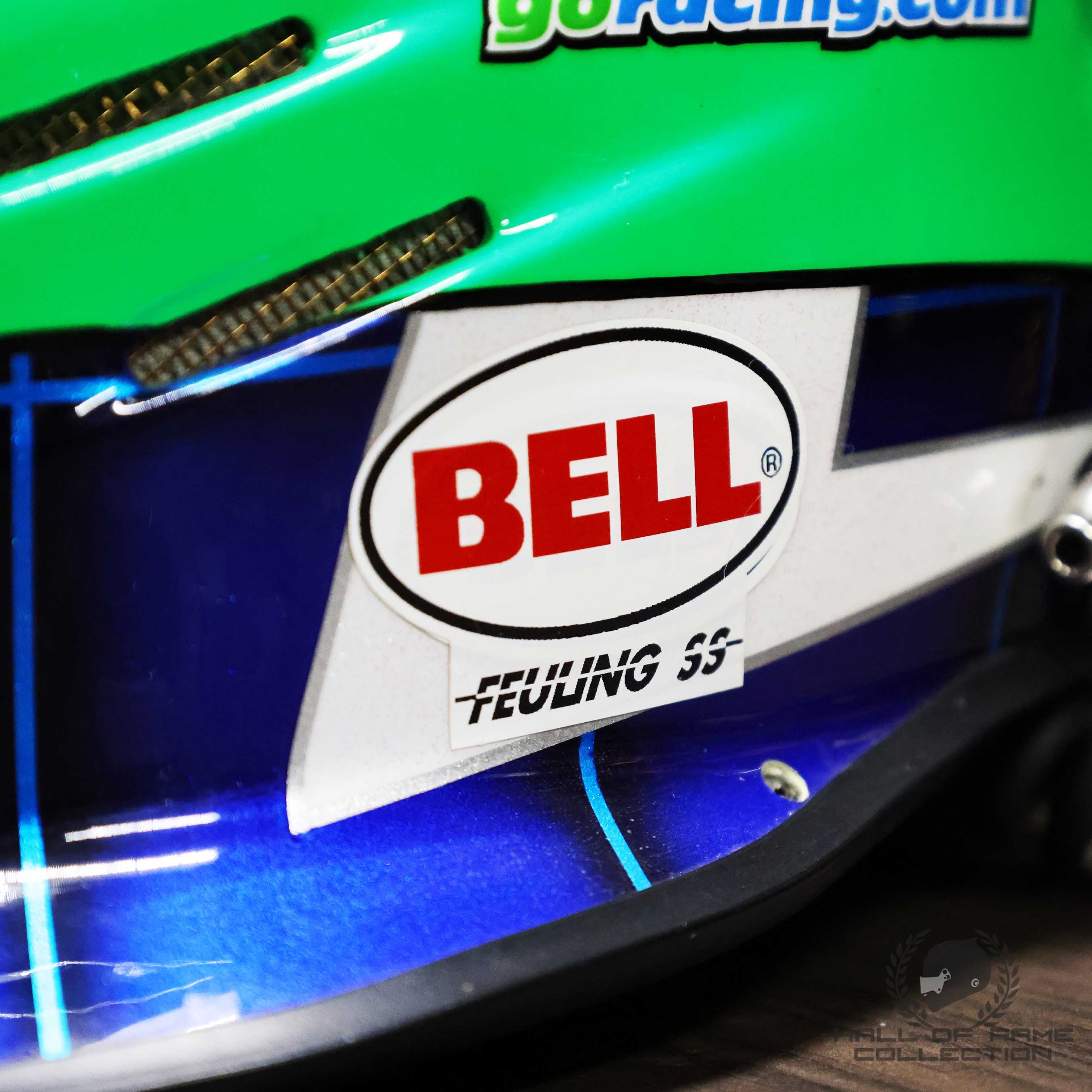 2000 Dario Franchitti Michigan 500 Race Used Team Green IndyCar Helmet